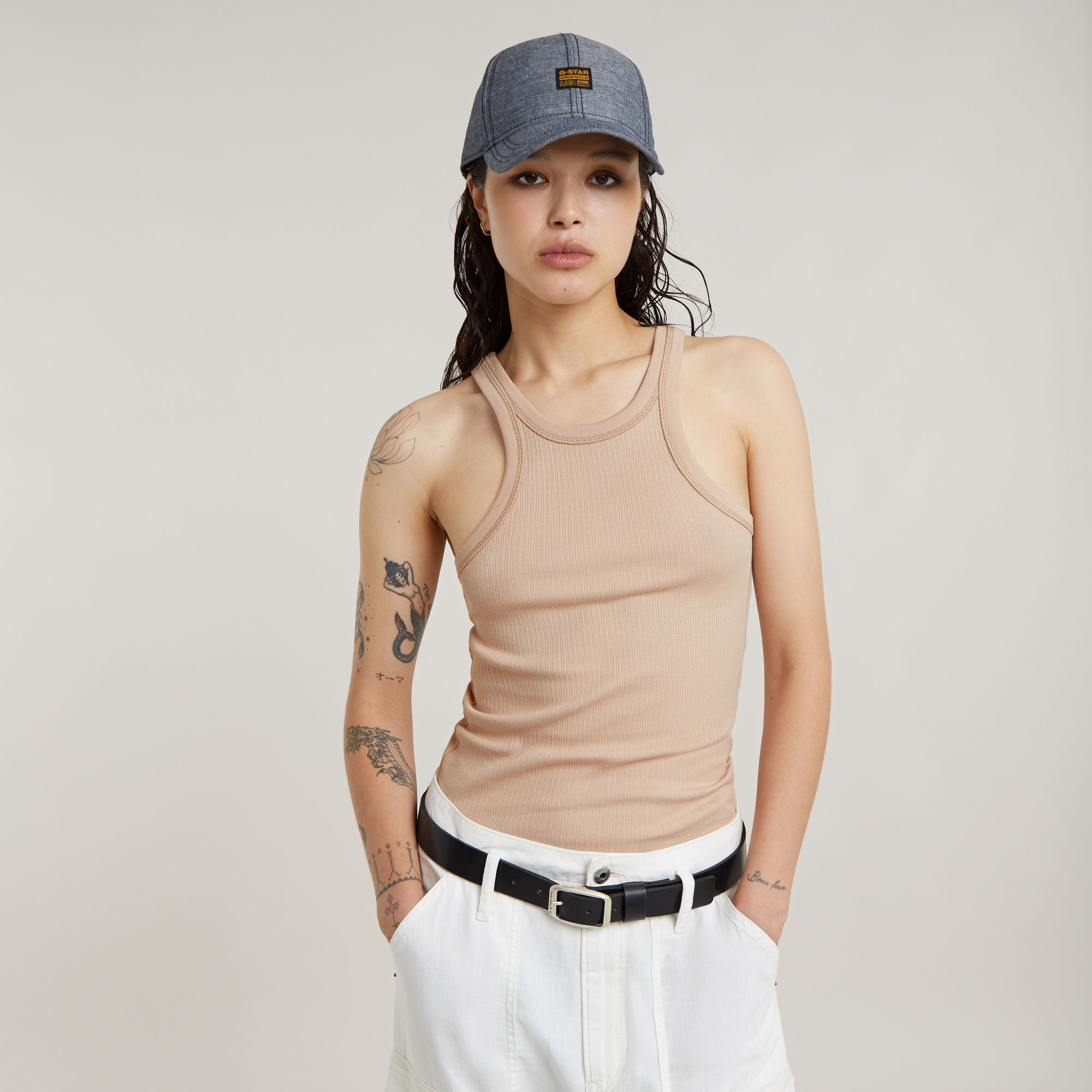 G-Star RAW Italian Army Ultra Slim Tanktop - Roze - Dames