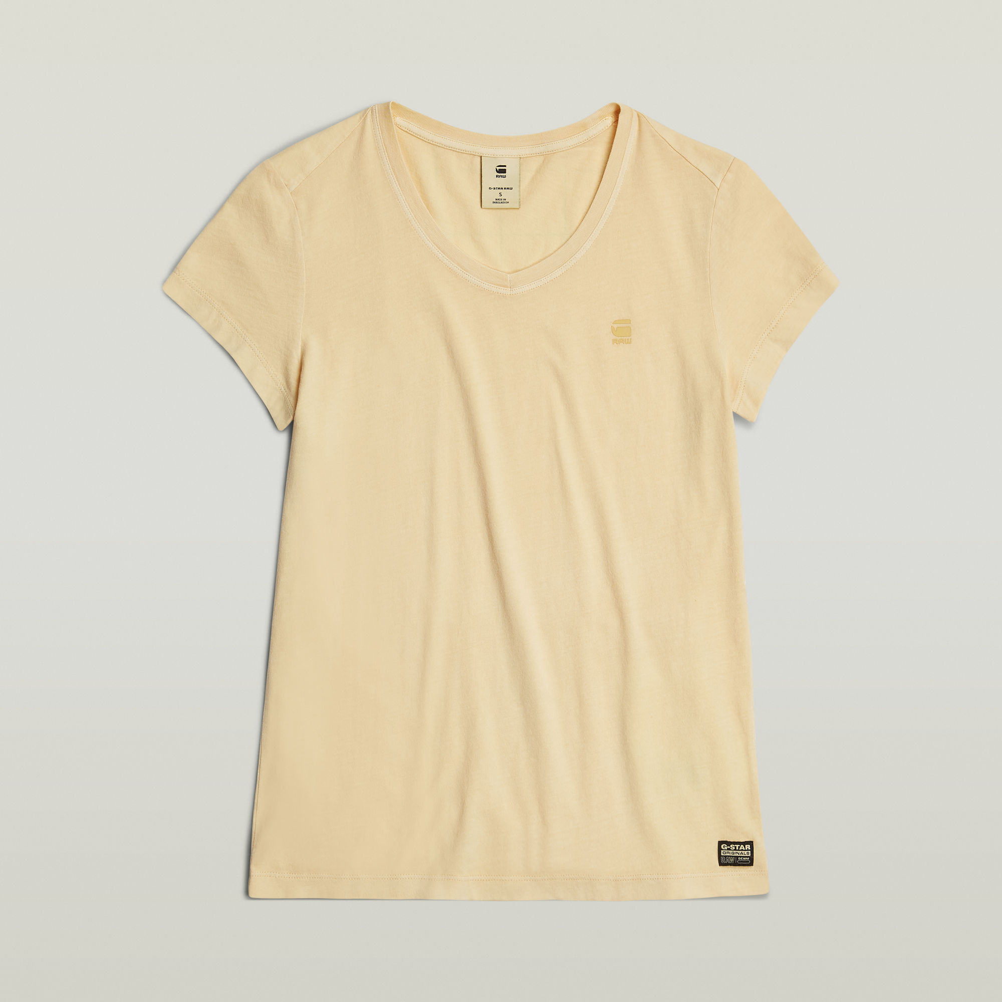 G-Star RAW Overdyed Eyben Slim Top 2.0 Geel Dames