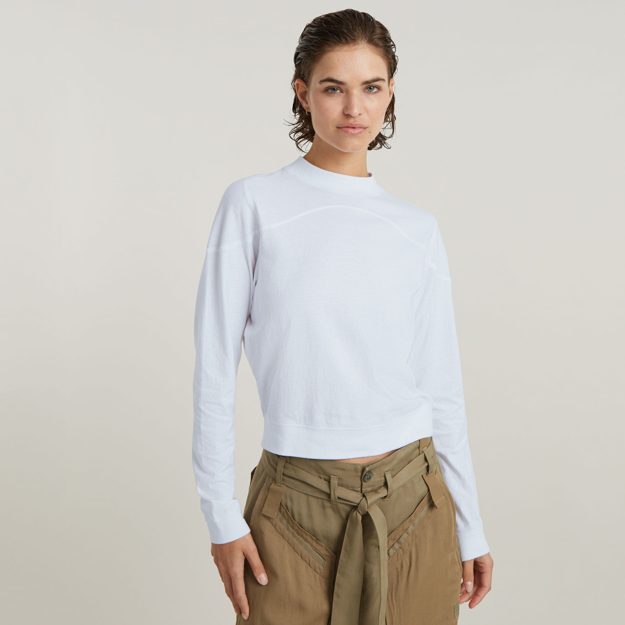 G-Star RAW Constructed Loose Col Top Wit Dames
