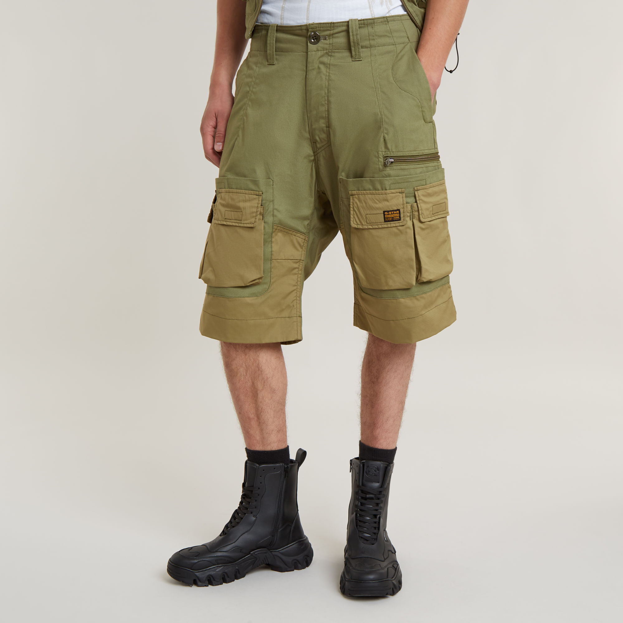 

P-35T Relaxed Cargo Shorts - Green - Men