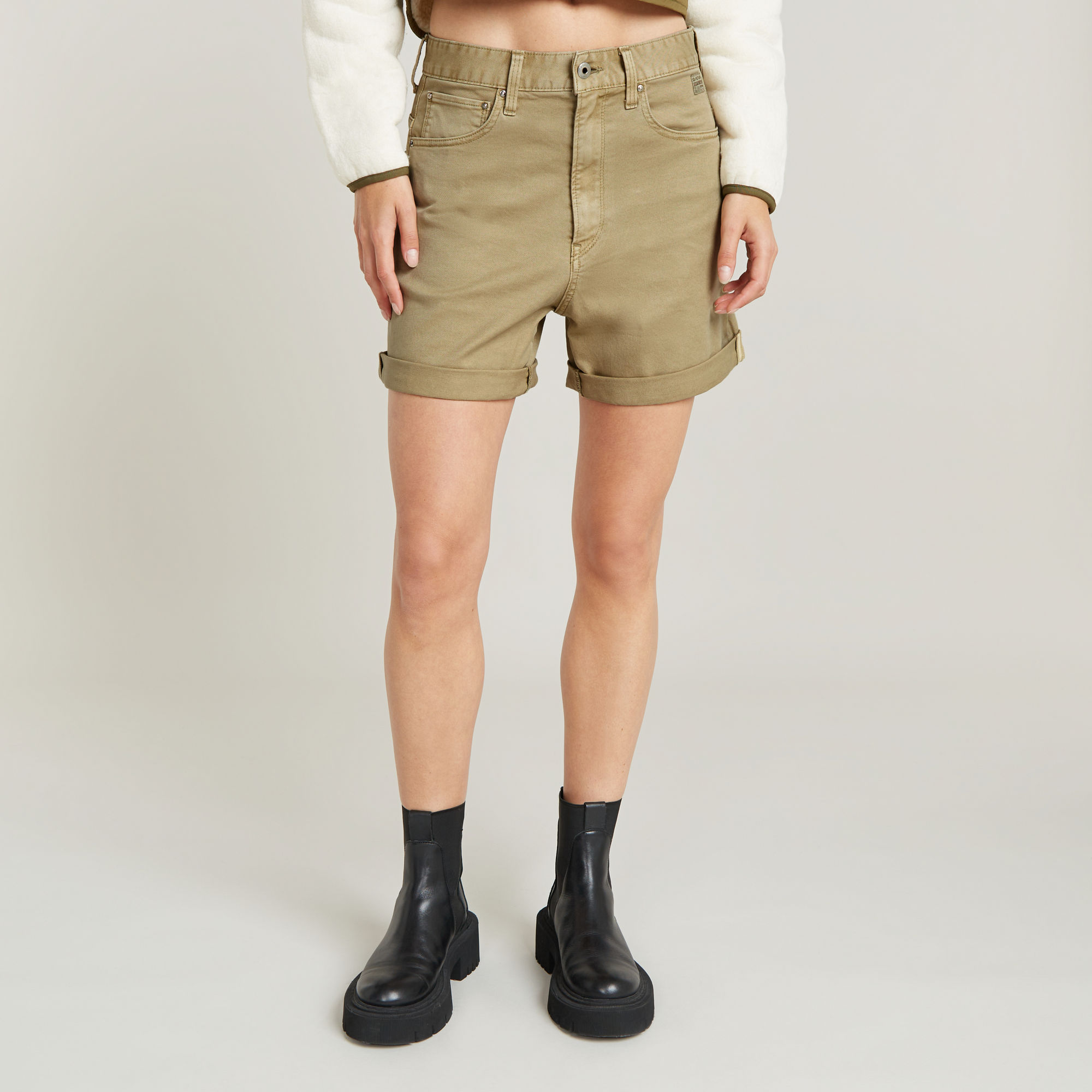 G-Star RAW Loose 5 Pocket Short Groen Dames