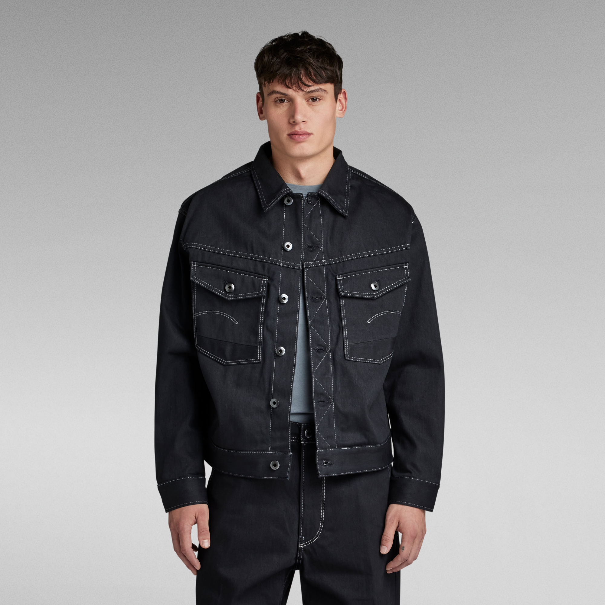 

Dakota Selvedge Jacket - Dark blue - Men