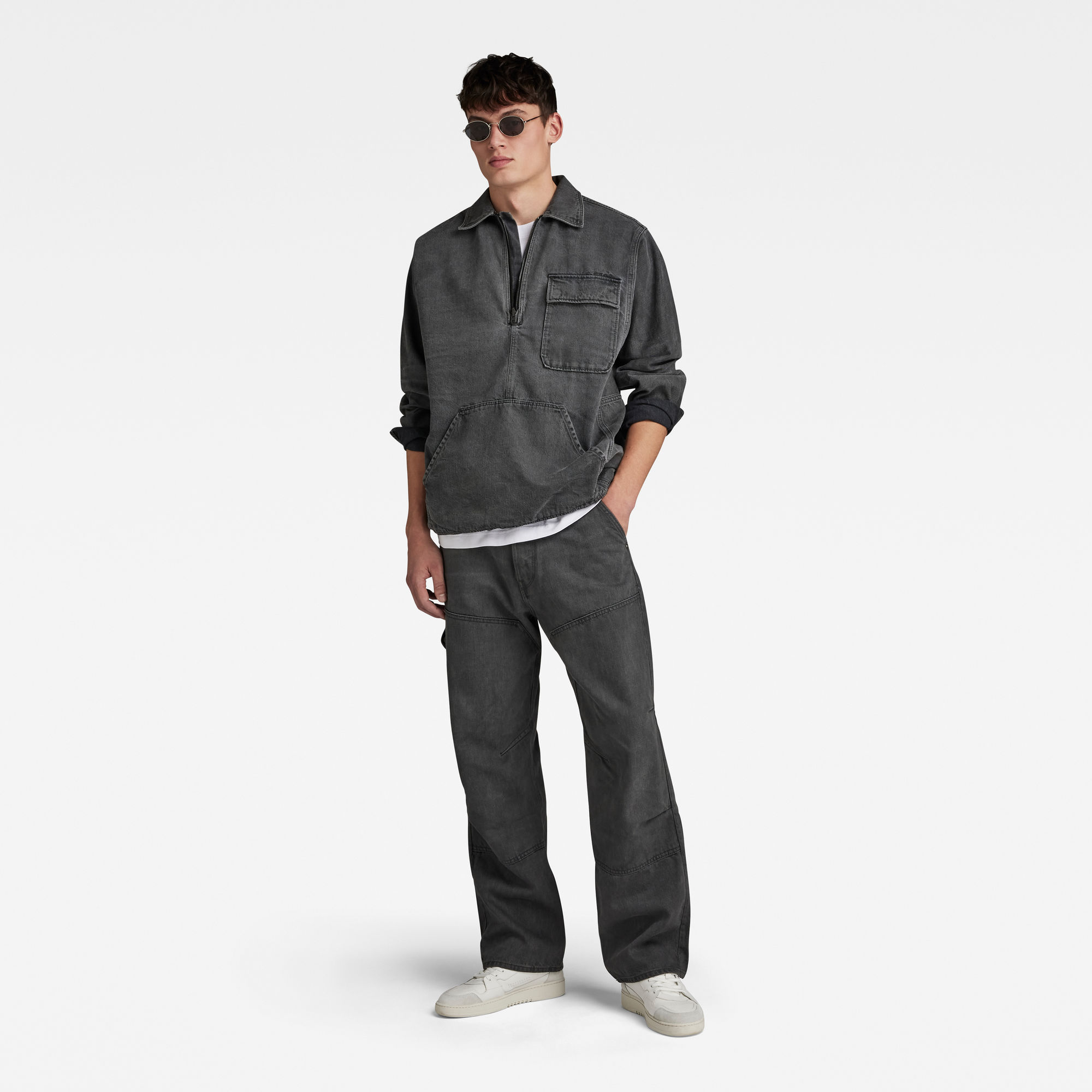 G-Star RAW Premium Carpenter 3D Loose Jeans Grijs Heren