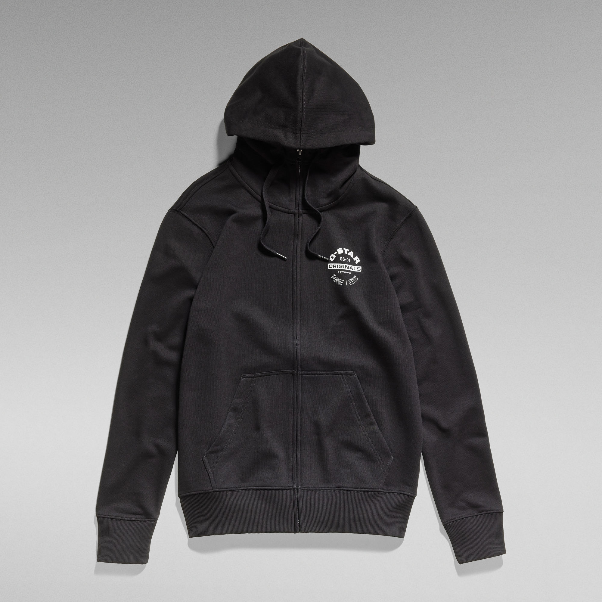 

Hooded Zip Sweater 2 - Black - Men