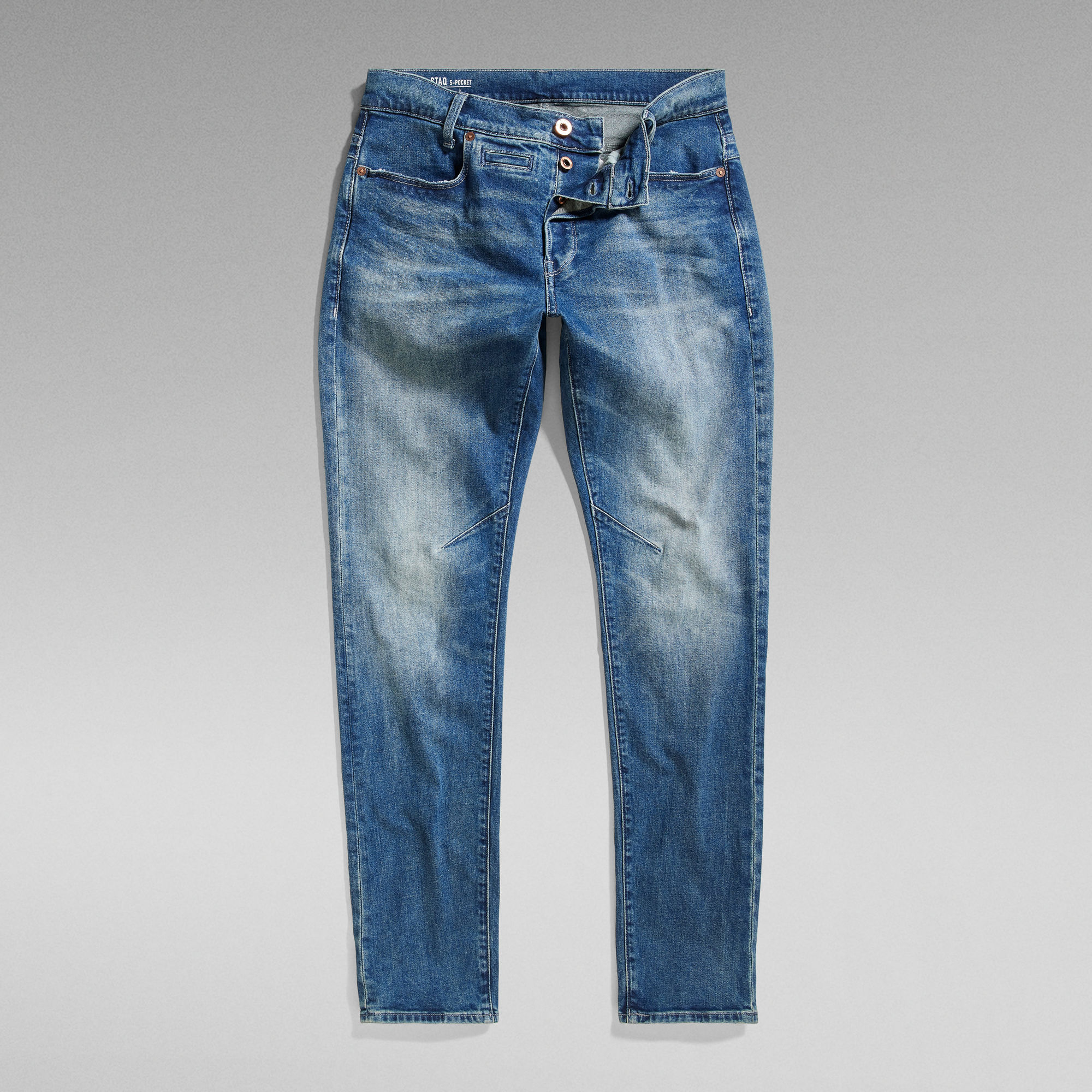 

D-Staq 5-Pocket Slim Jeans - Midden blauw - Heren