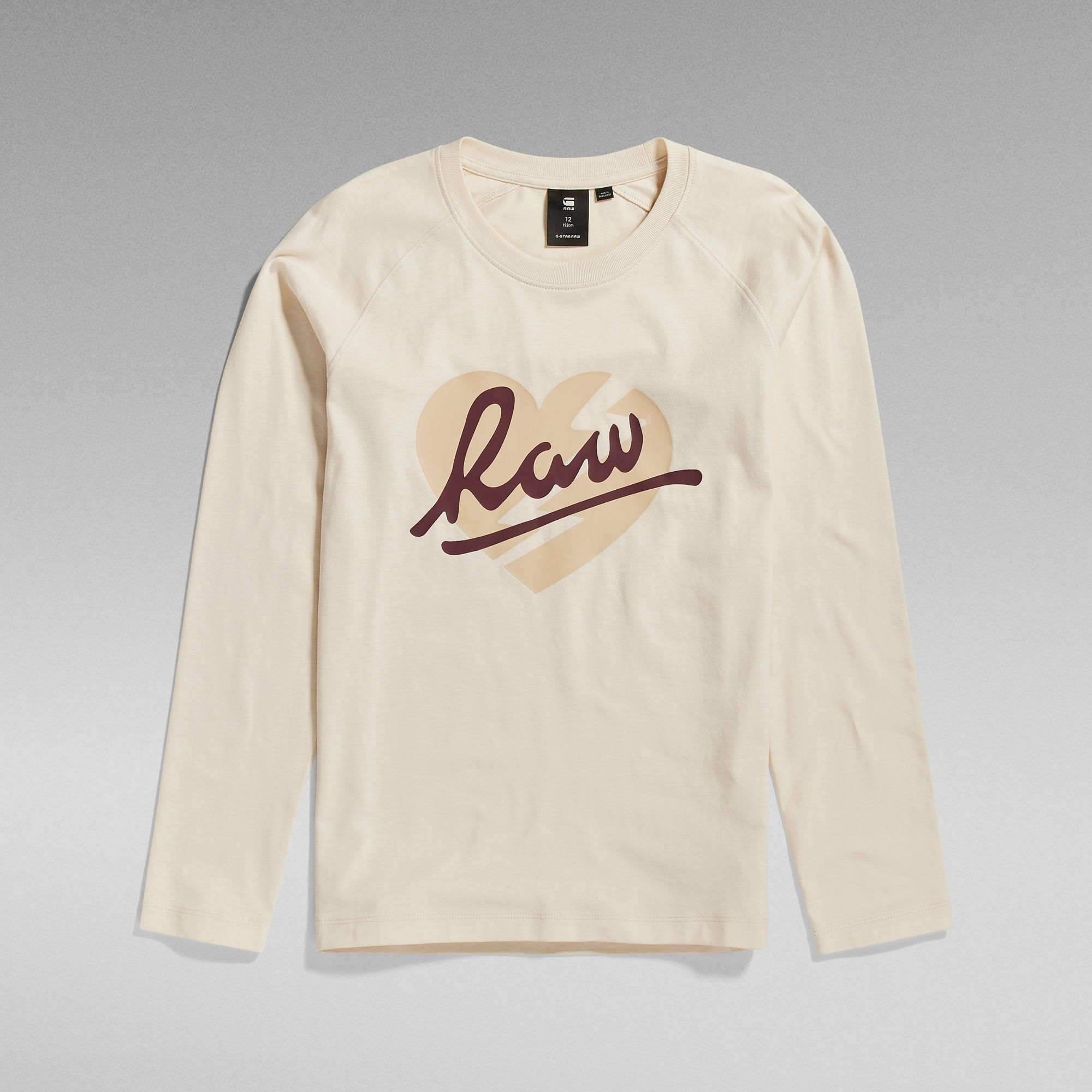 

Kids Long Sleeve T-Shirt RAW Heart - Gelb - mädchen