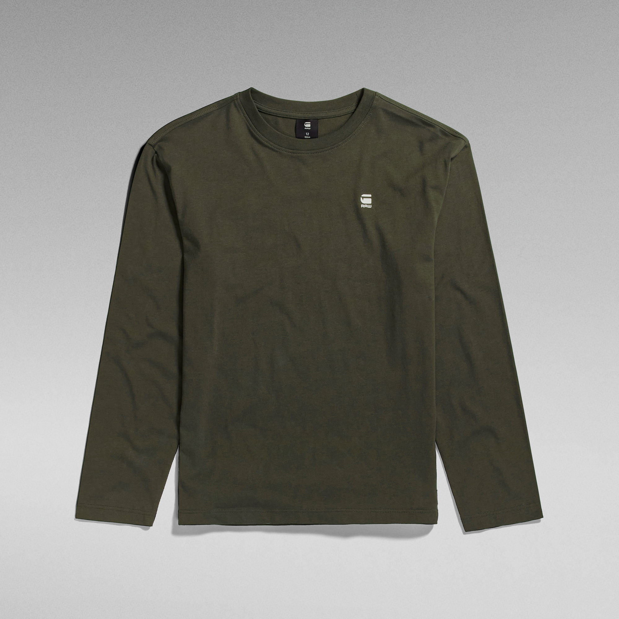 

Kids Long Sleeve T-Shirt Back Graphic - Grey - boys