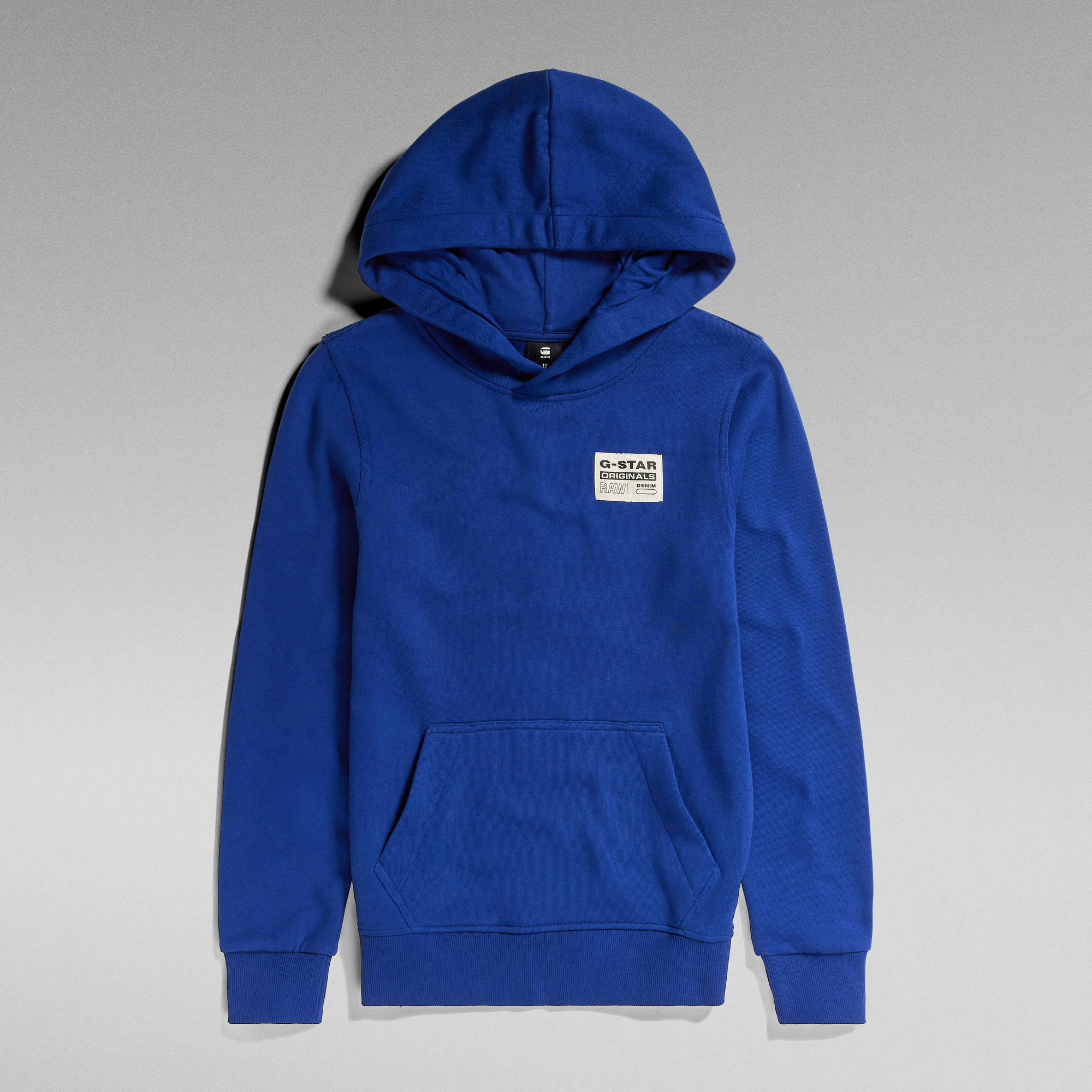 G-Star Raw hoodie SS23205 hdd sweater blauw Jongens Katoen Capuchon Effen 140