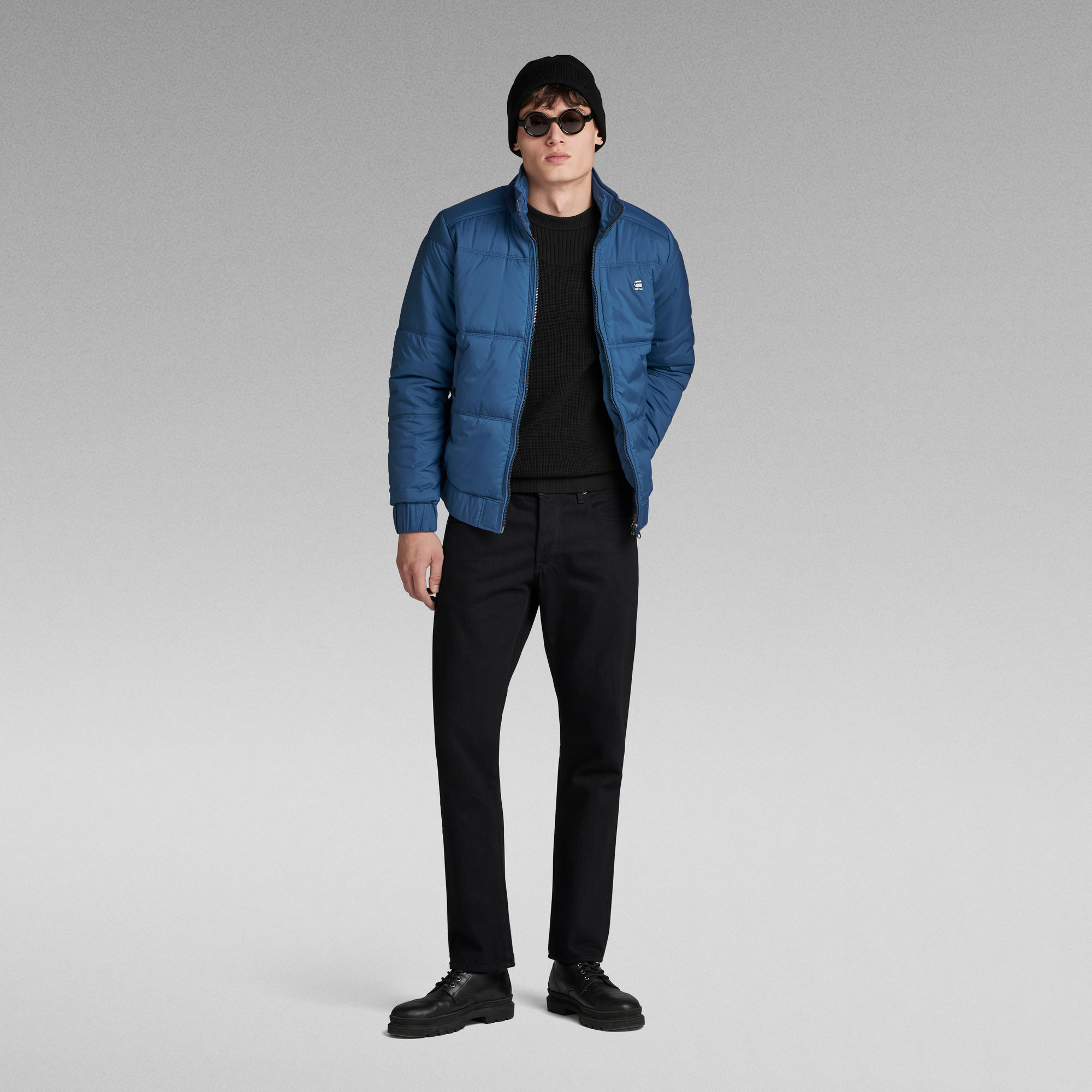 G-Star RAW Gewatteerd Jack Quilted Midden blauw Heren