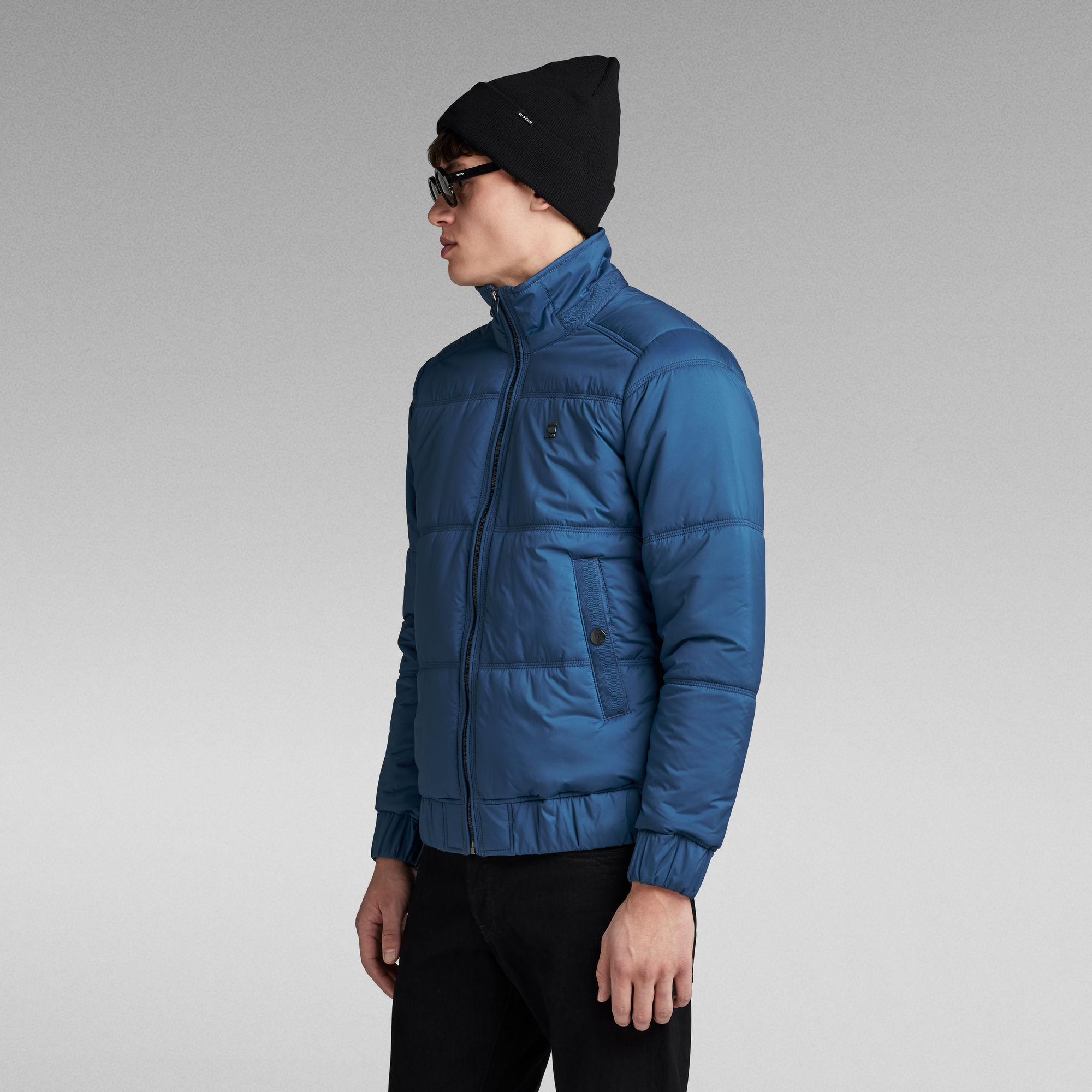 G-Star RAW Gewatteerd Jack Quilted Midden blauw Heren