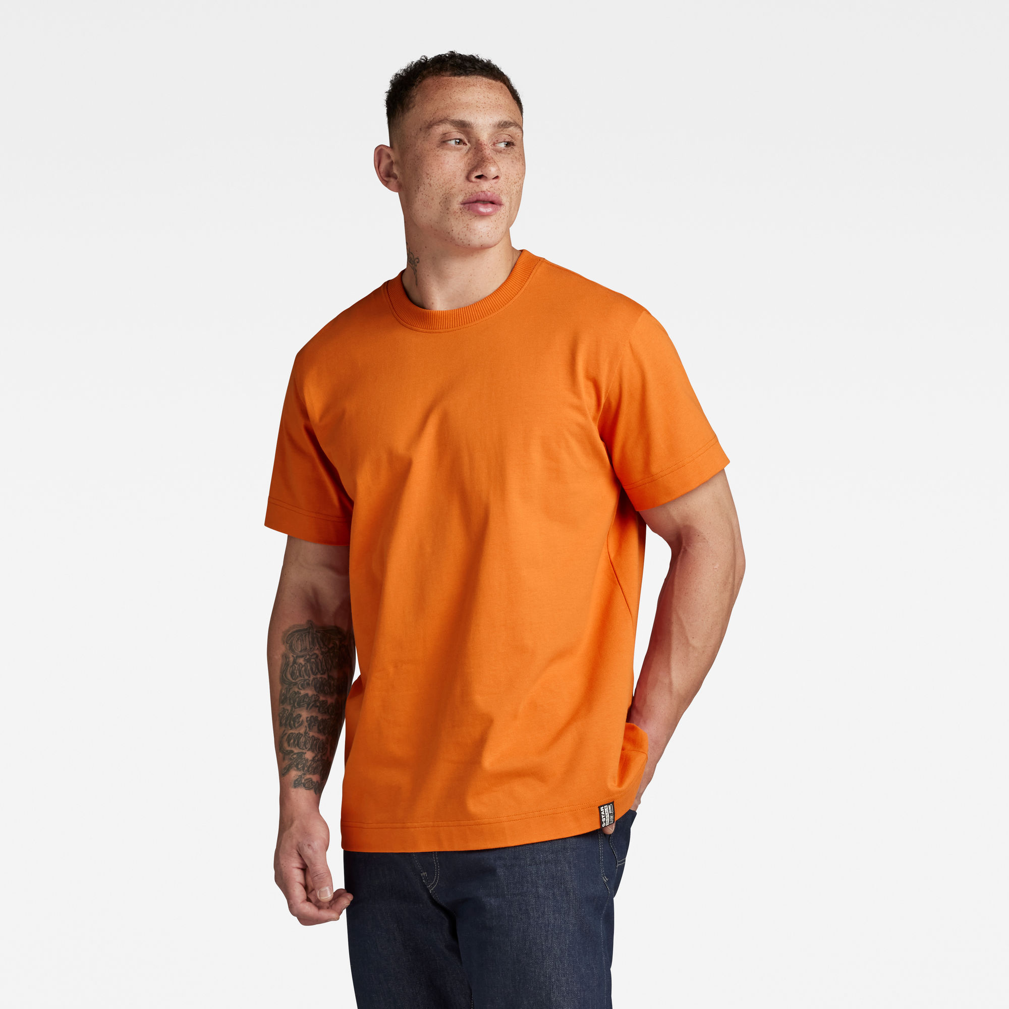 G-Star RAW Essential Loose T-Shirt Oranje Heren