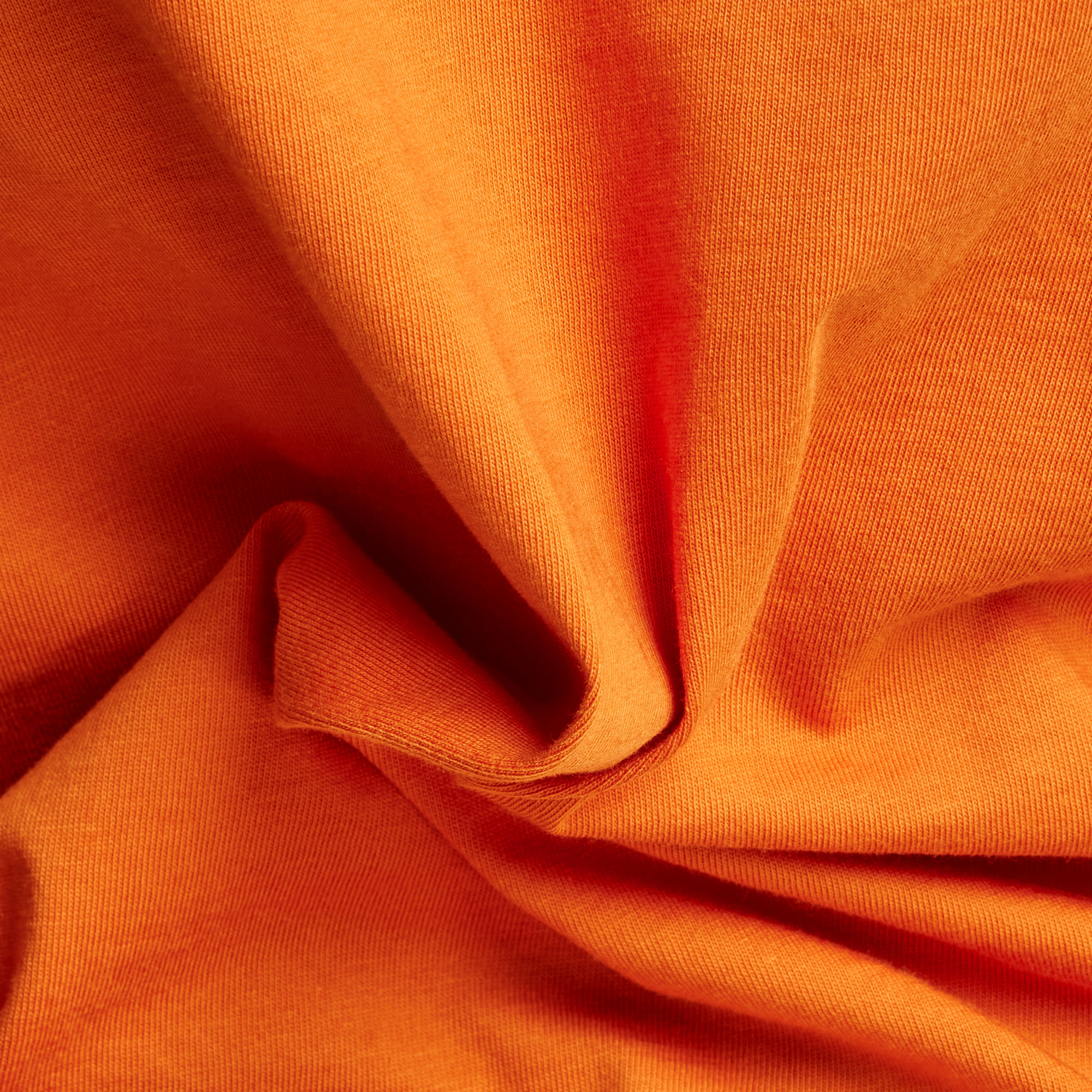 G-Star RAW Distressed Logo T-Shirt Oranje Heren