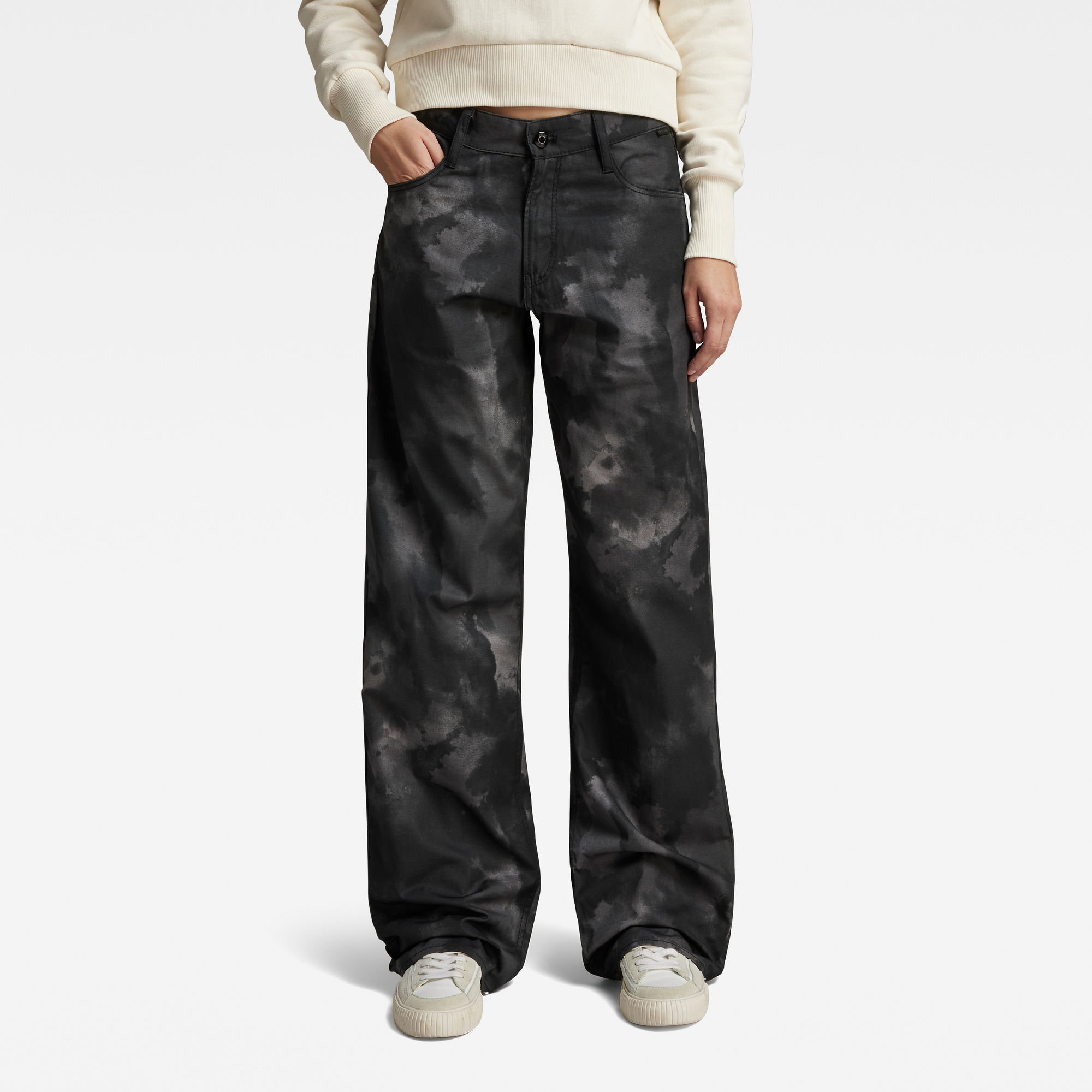 

Judee Low Waist Loose Pants - Multi color - Women