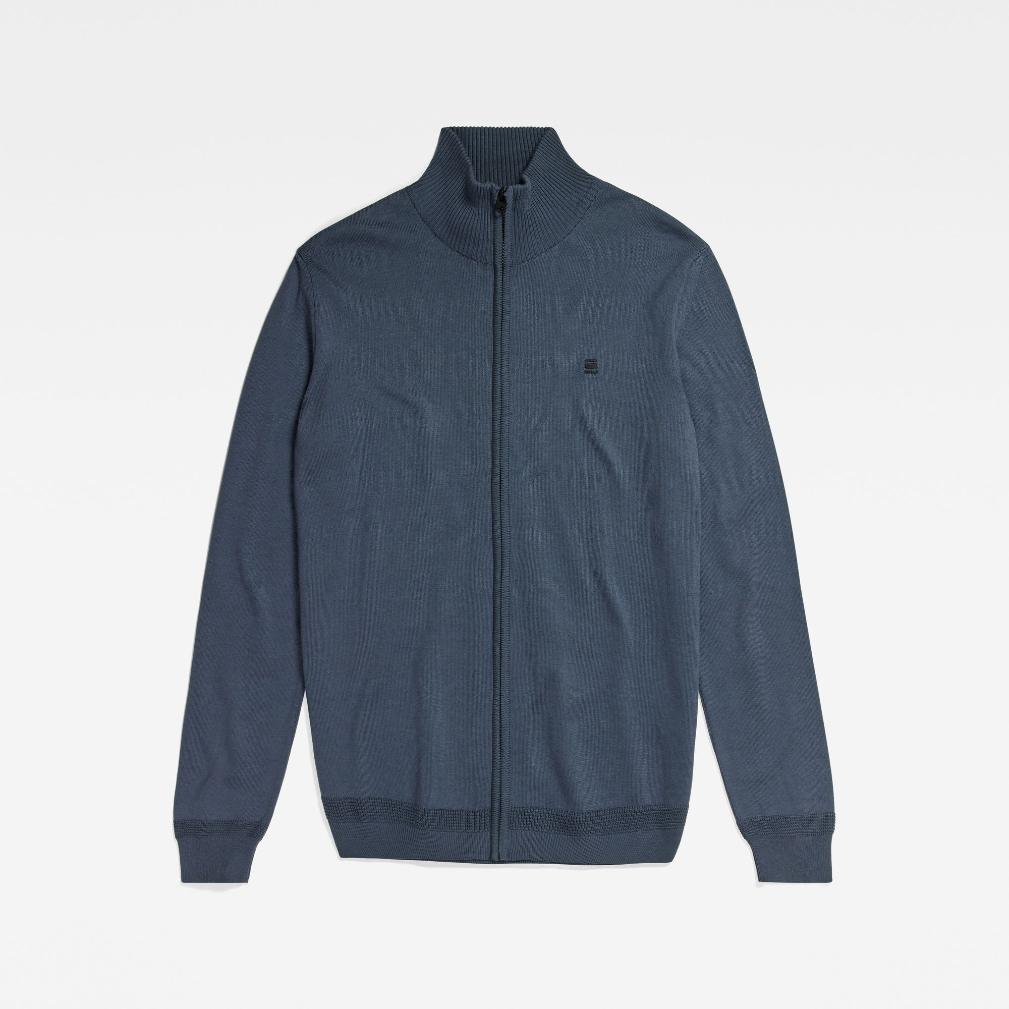 G-Star RAW Core Zip Gebreid Vest Midden blauw Heren