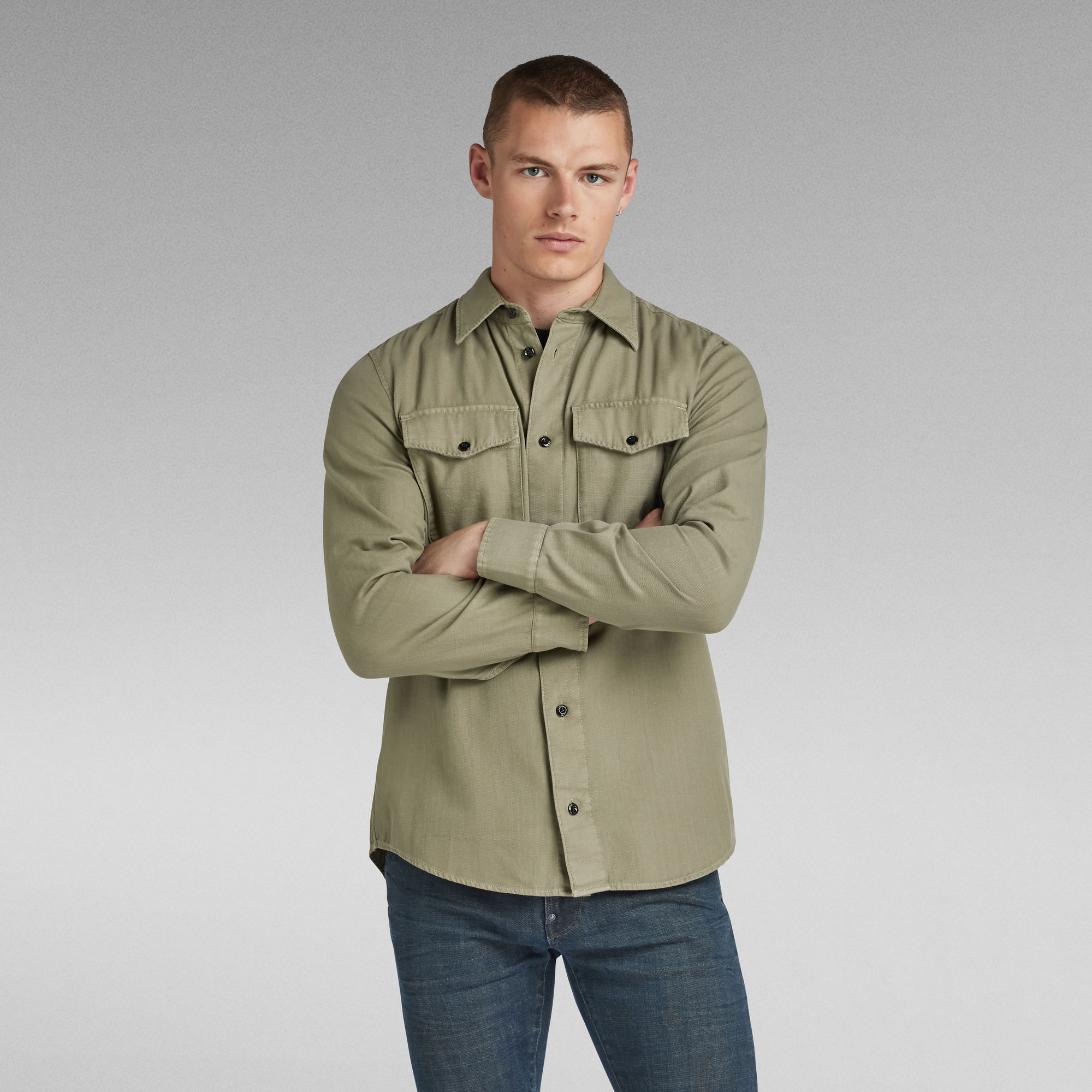 G-Star RAW Marine Slim Shirt - Groen - Heren