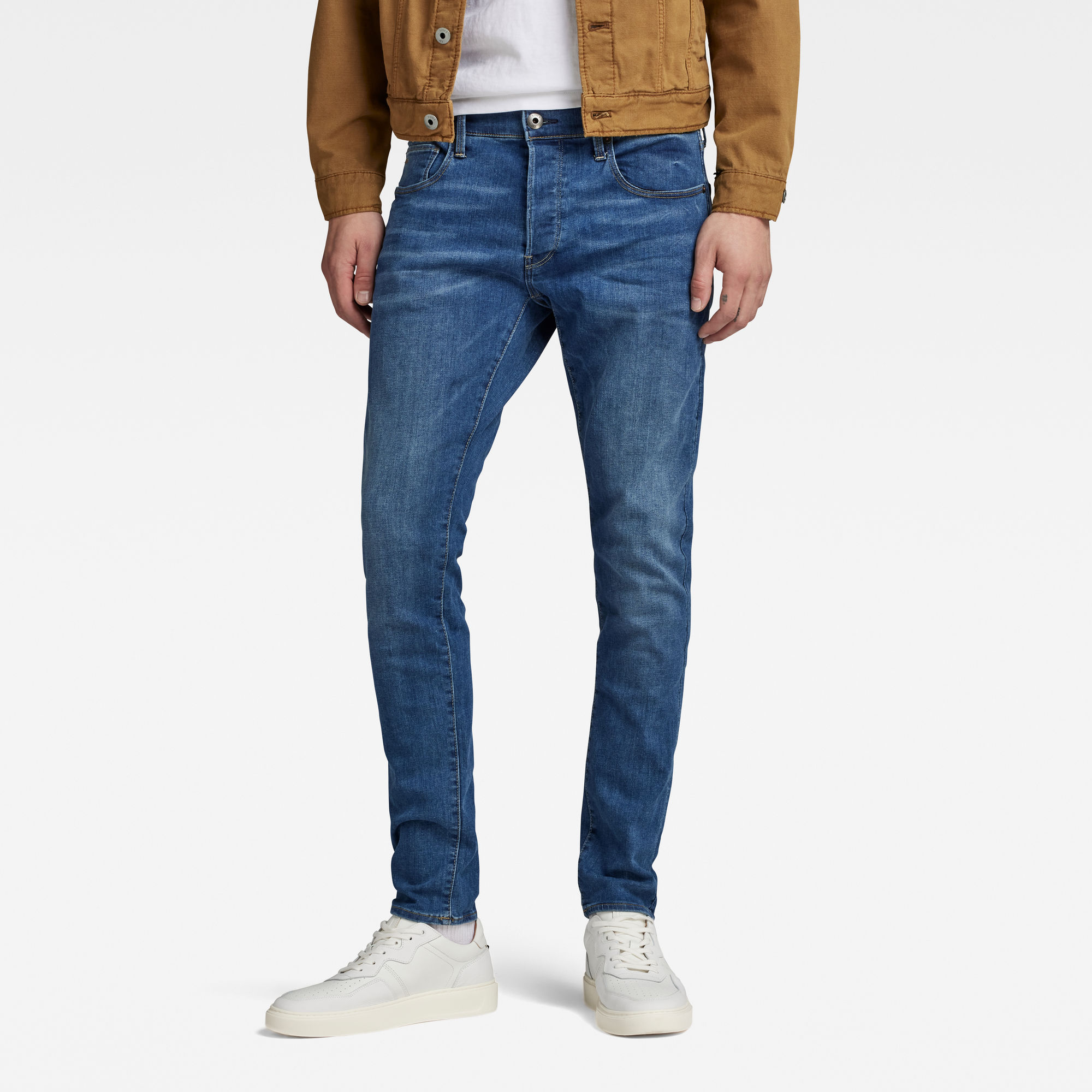 

3301 Slim Jeans - Midden blauw - Heren