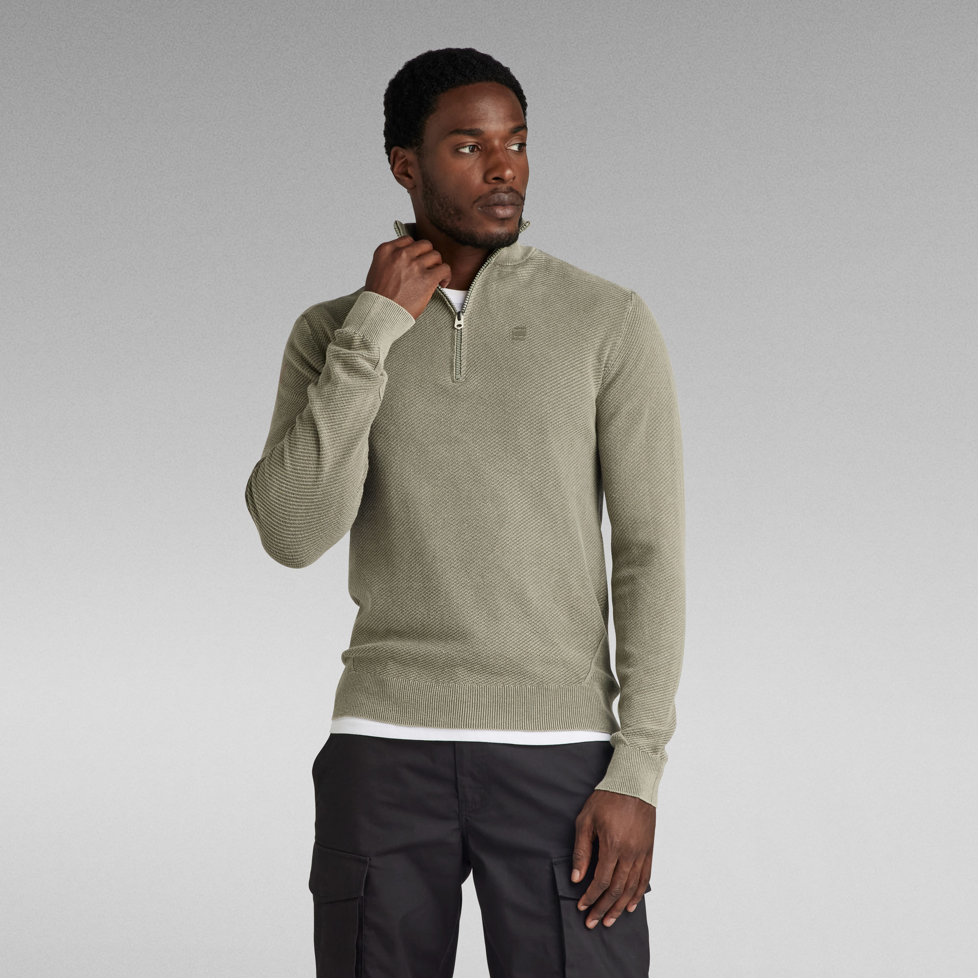 

Moss Knit Skipper - Green - Men