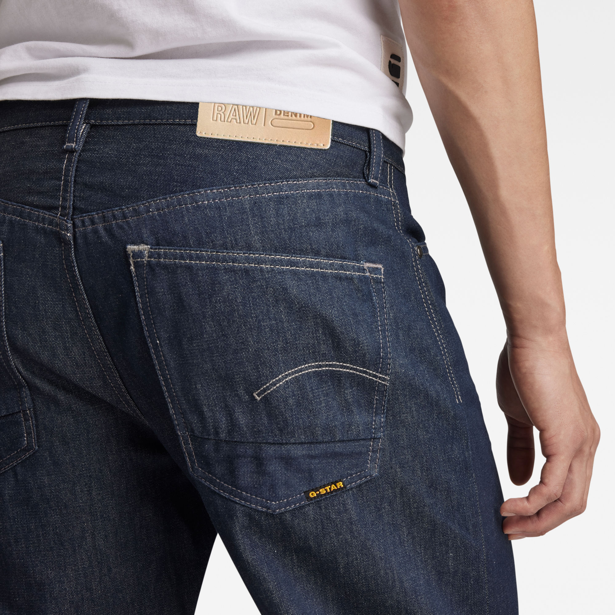 G-Star RAW Dakota Regular Straight Selvedge Jeans Donkerblauw Heren