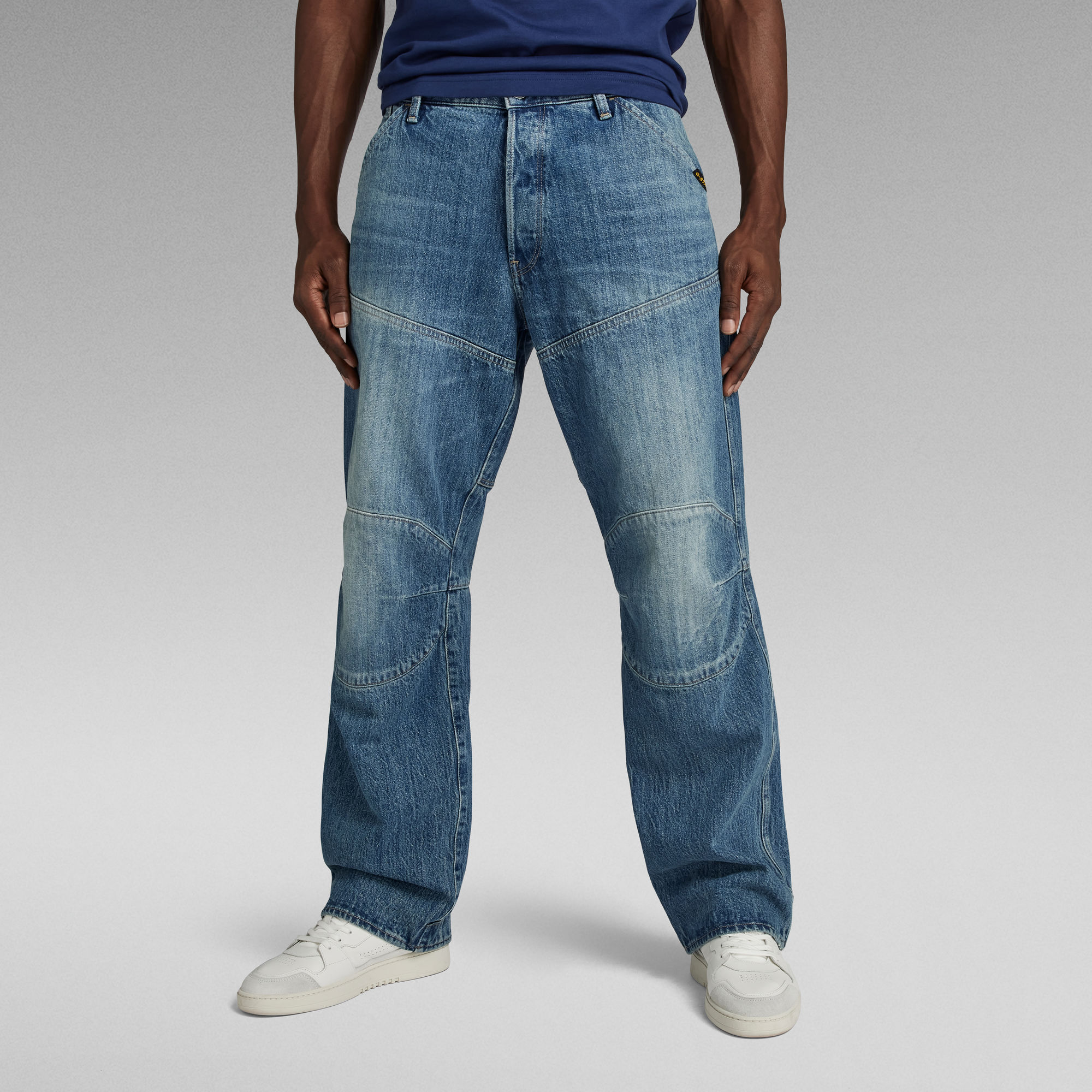 G-Star RAW 5620 G-Star Elwood 3D Loose Jeans Midden blauw Heren