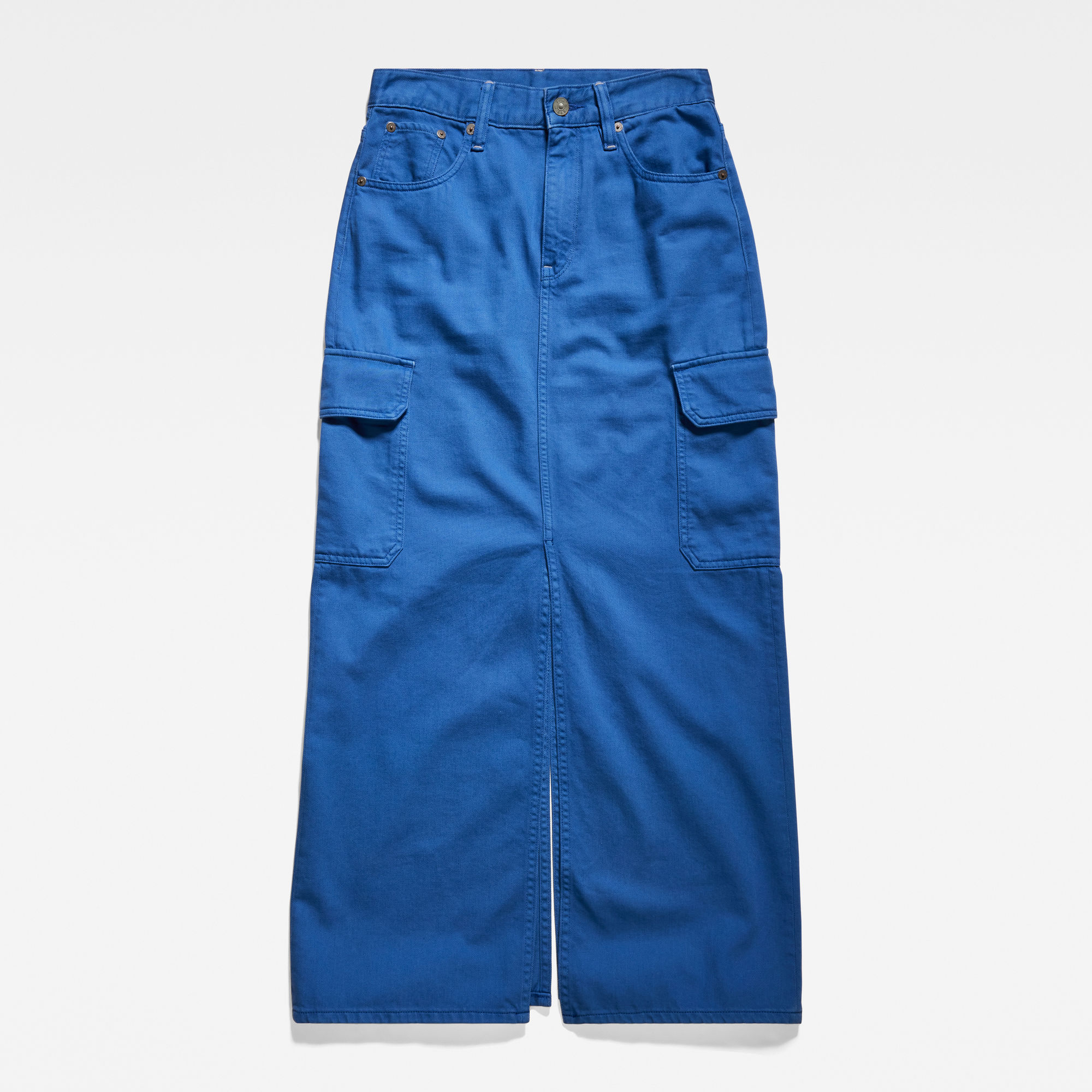 G-Star RAW Viktoria Long Cargo Rok Midden blauw Dames