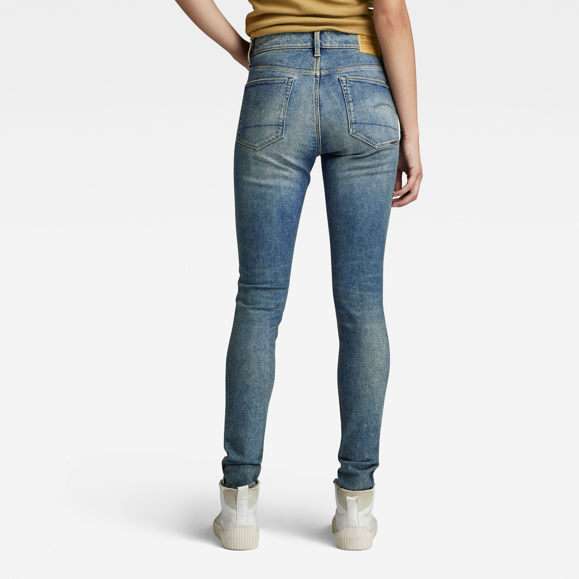 G-Star RAW 3301 Skinny Jeans Midden blauw Dames