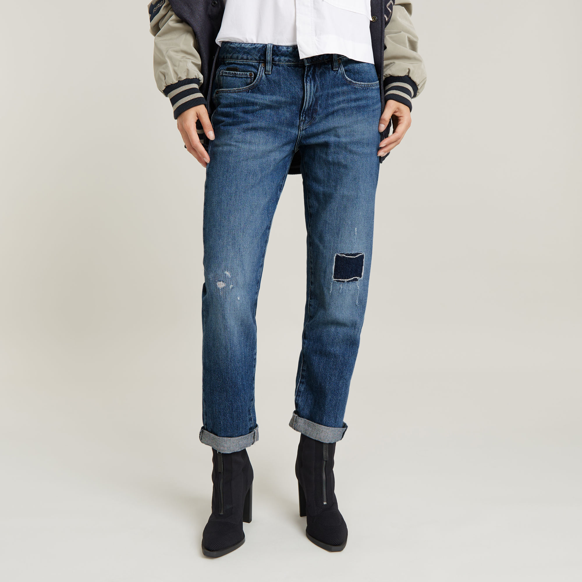 

Kate Boyfriend Jeans - Mittelblau - Damen
