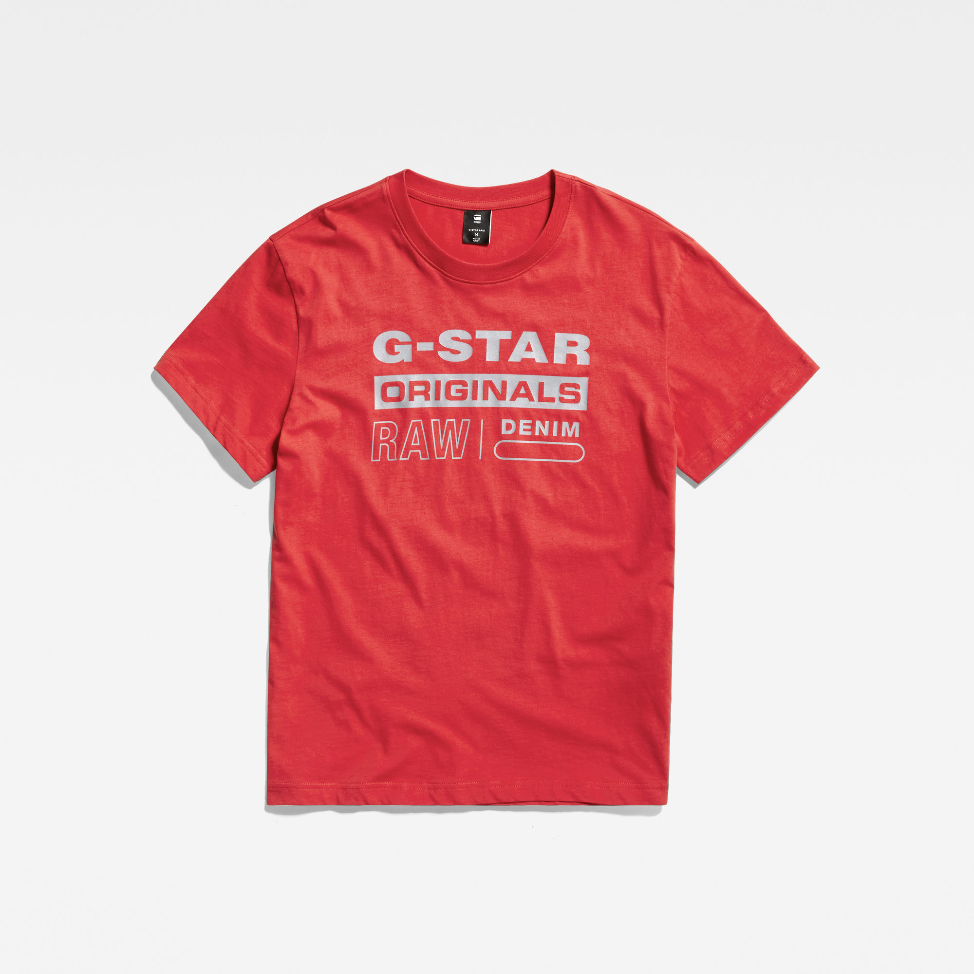 G-Star RAW Reflective Originals Graphic T-Shirt Rood Heren