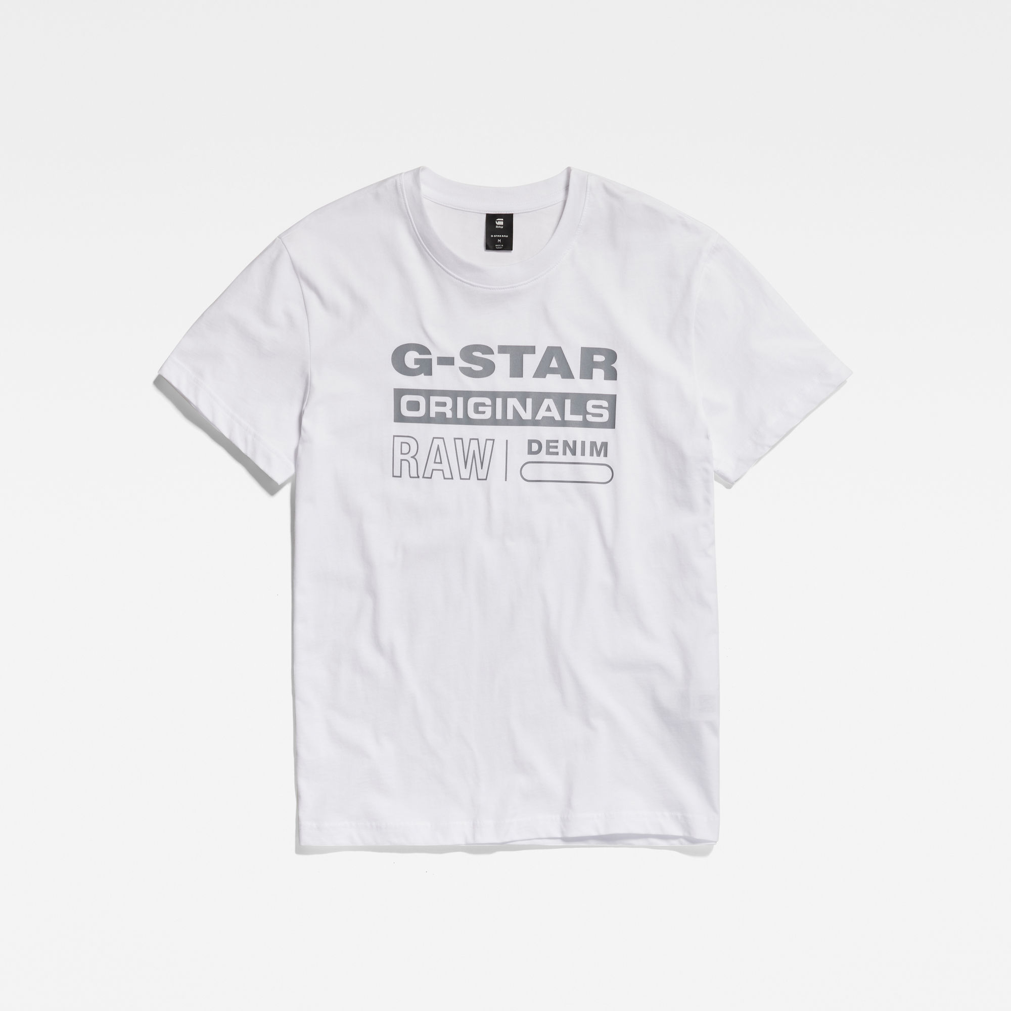 G-Star RAW Reflective Originals Graphic T-Shirt Wit Heren