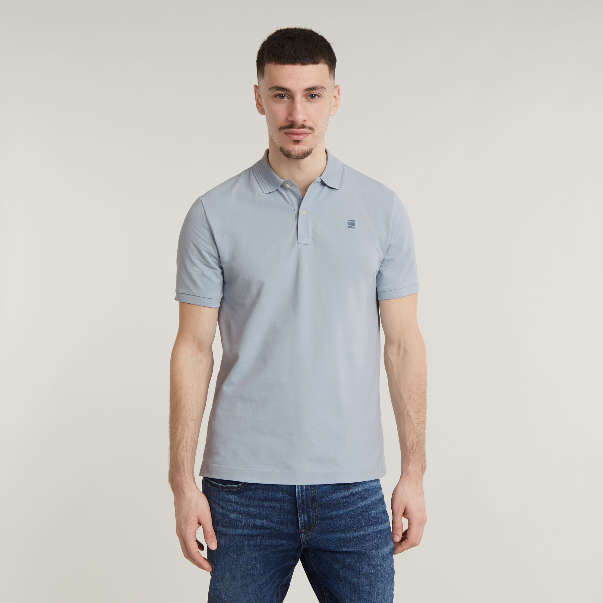 G-Star RAW Dunda Slim Polo - Lichtblauw - Heren