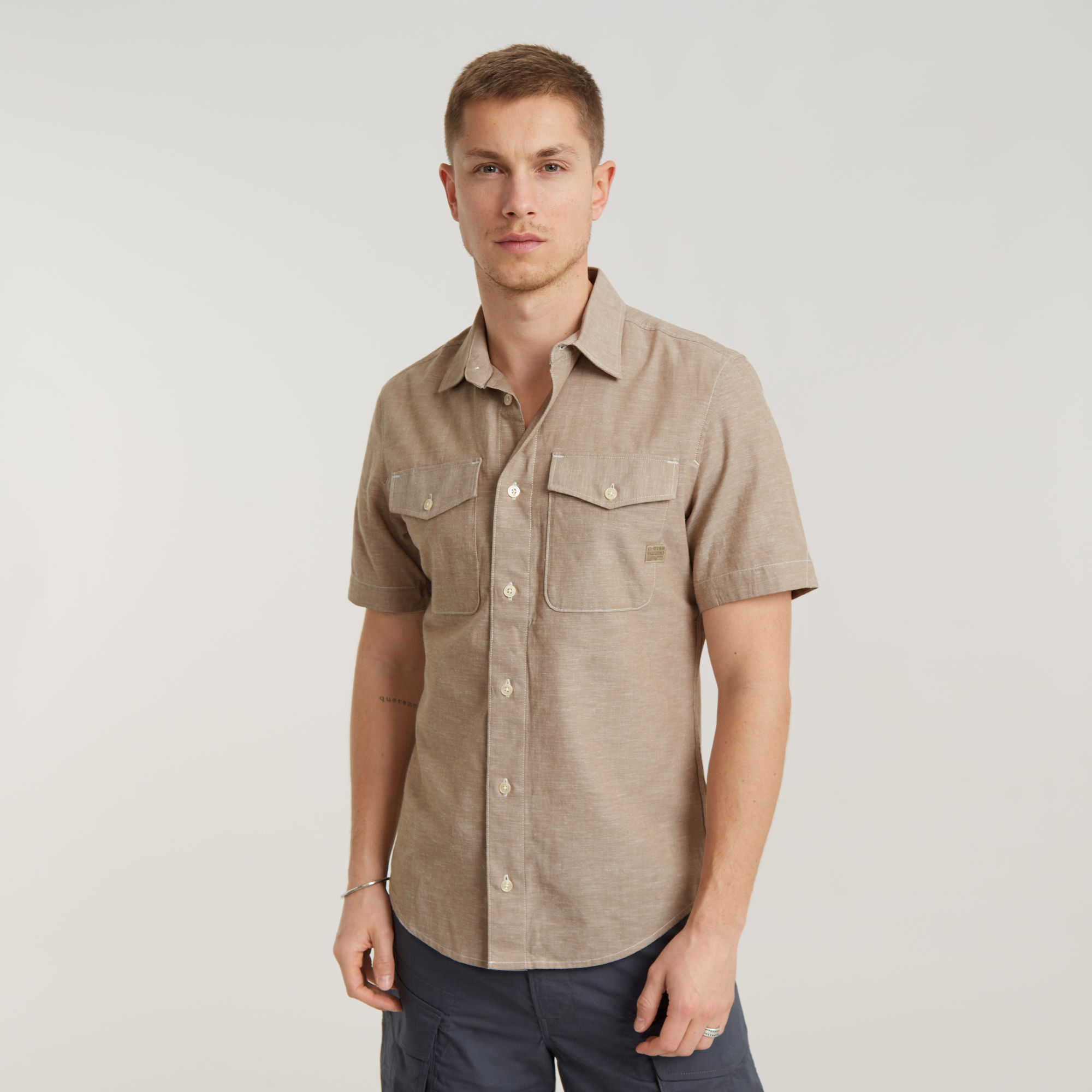 Marine Slim Hemd - Mehrfarbig - Herren