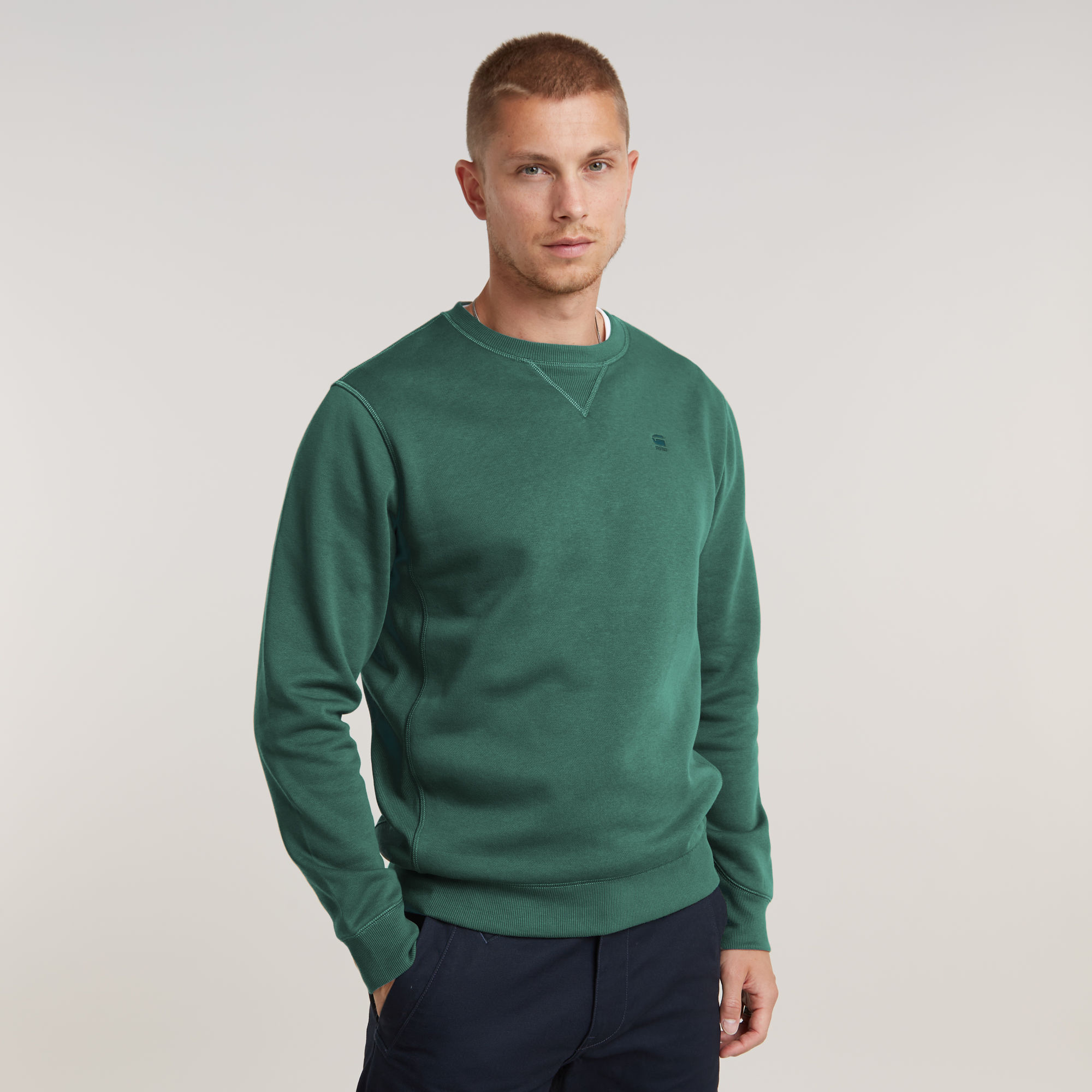 G-Star RAW Premium Core Sweater Groen Heren