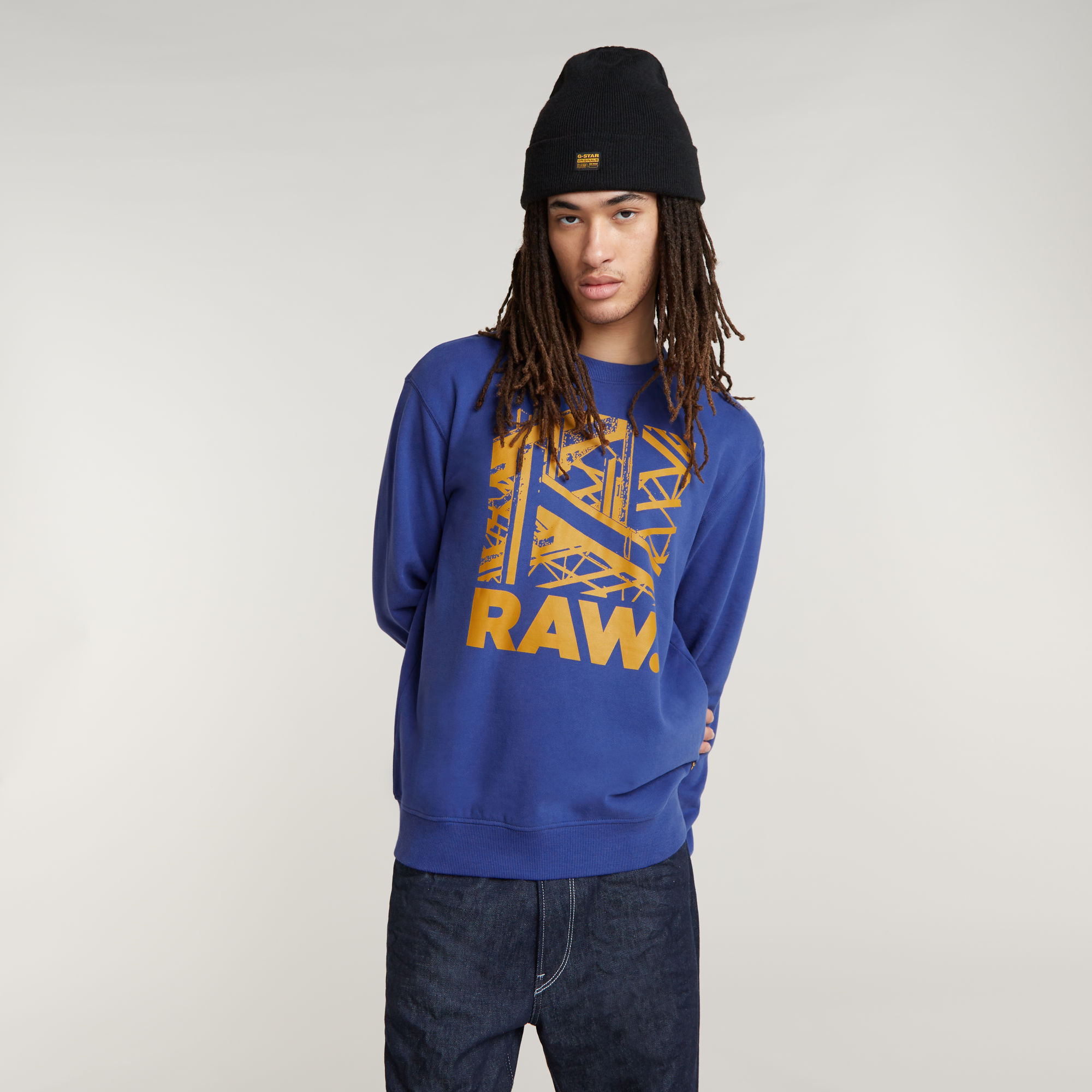

Construction Sweater - Medium blue - Men
