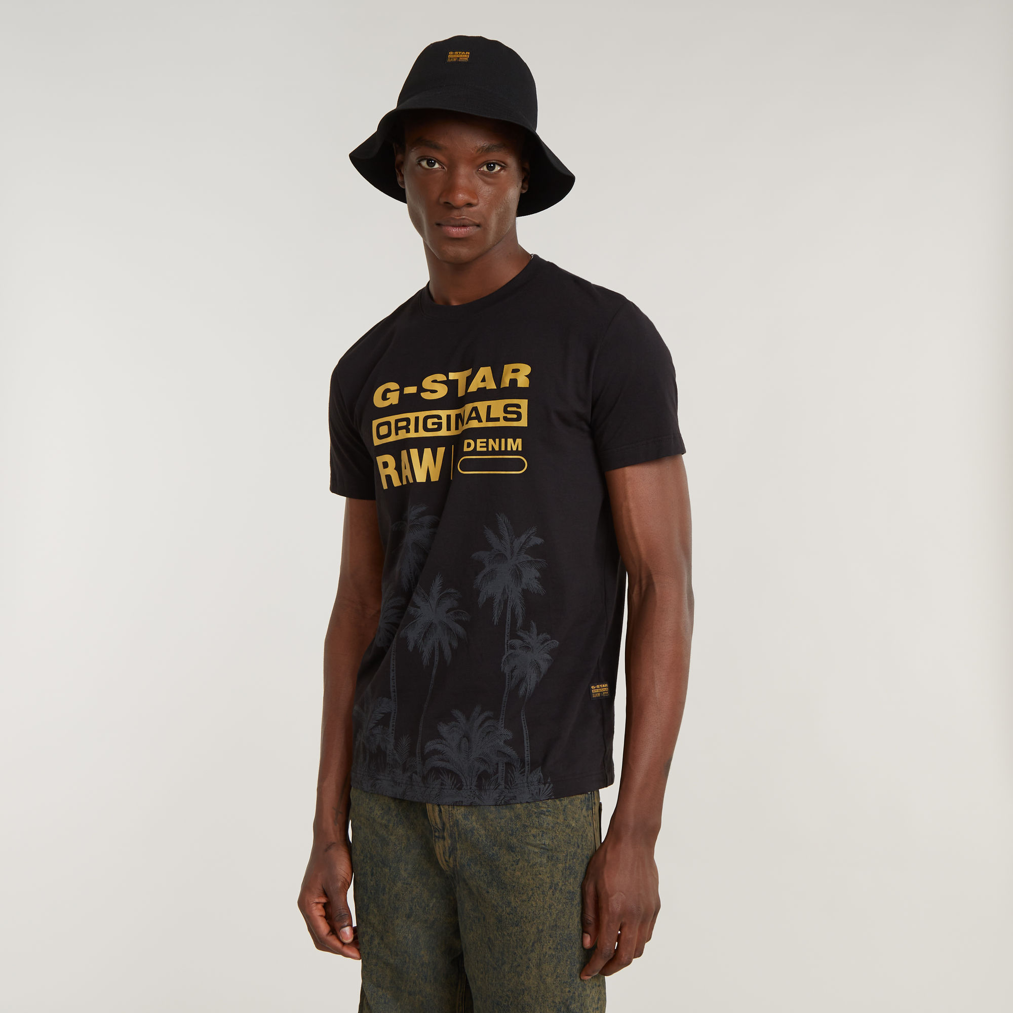 G-Star RAW Palm Originals T-Shirt Zwart Heren