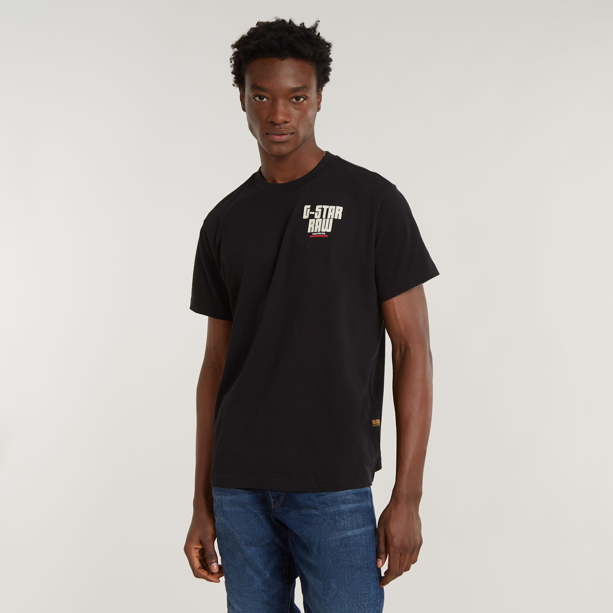 

Engine Back Graphic Loose T-Shirt - Black - Men