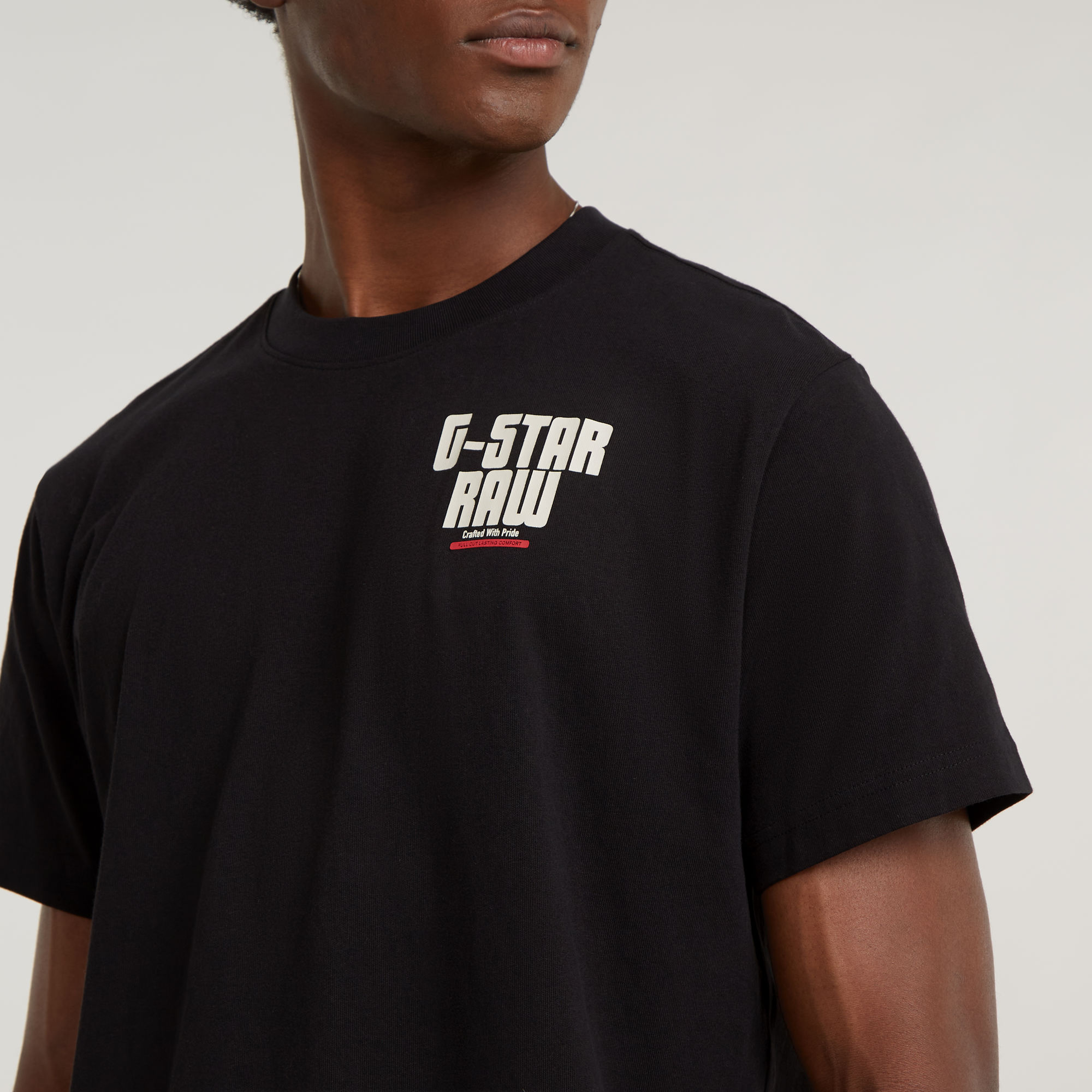 G-Star RAW Engine Back Graphic Loose T-Shirt Zwart Heren