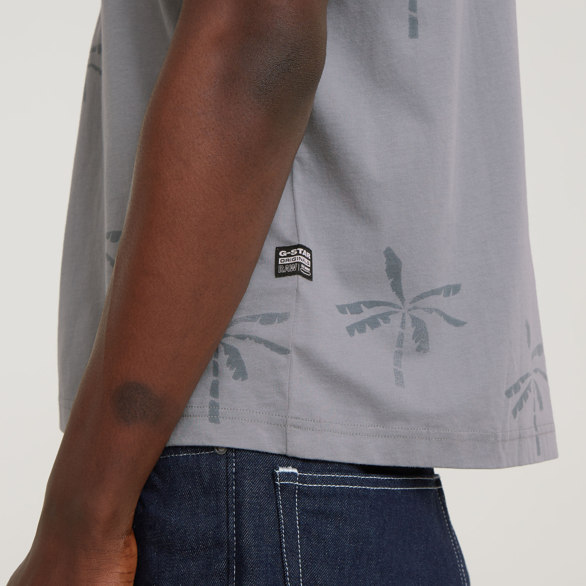 G-Star RAW Musa Palm Allover Print Boxy T-Shirt Meerkleurig Heren