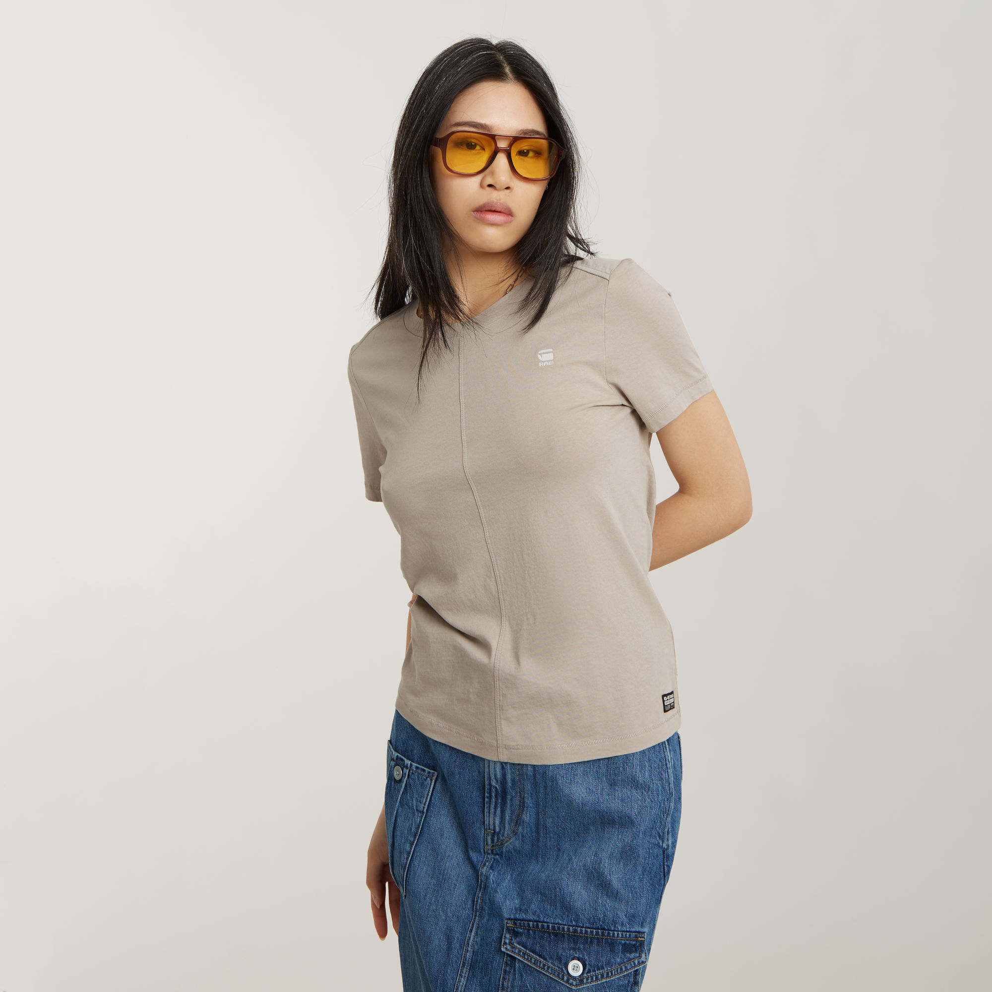 

Front Seam Top - Beige - Women