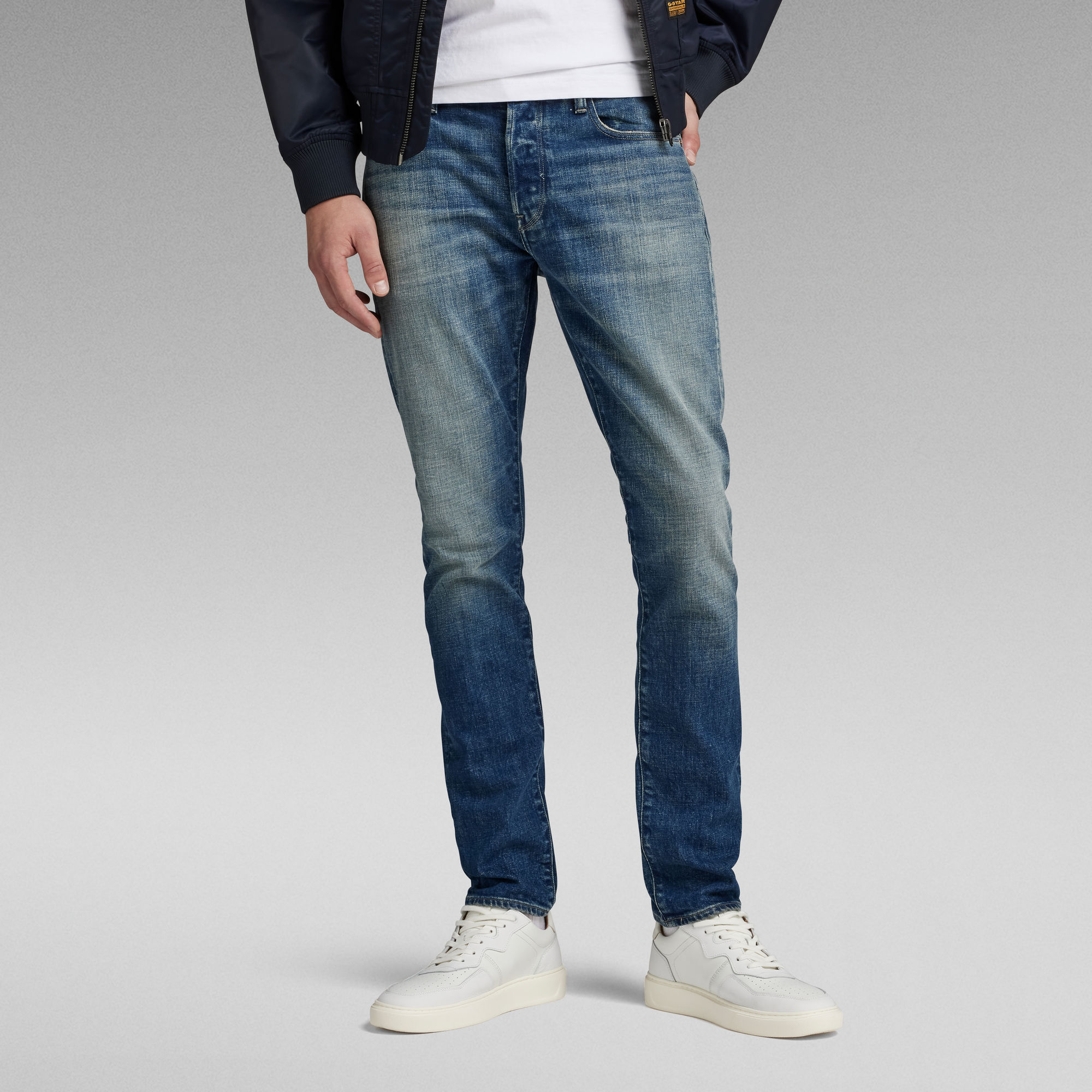 G-Star RAW 3301 Slim Jeans Donkerblauw Heren