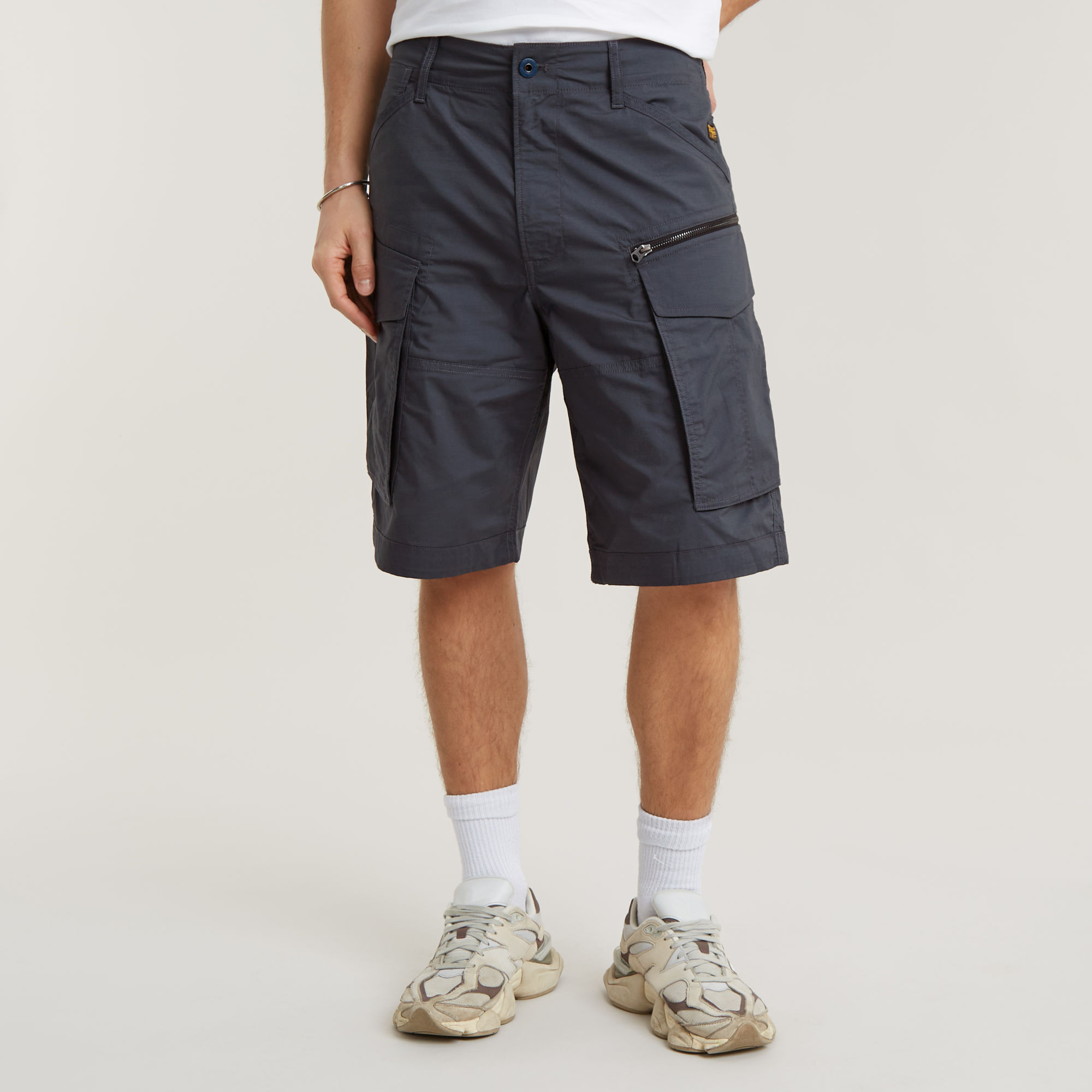 Rovic Zip Relaxed Shorts - Grau - Herren