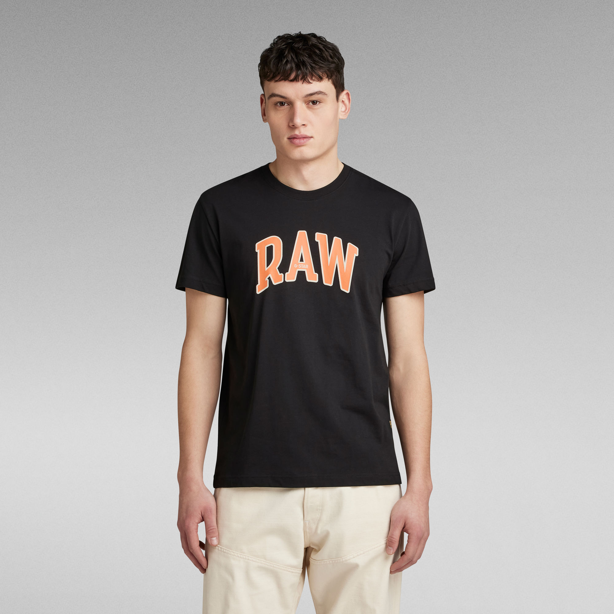 G-Star RAW Puff RAW Graphic T-Shirt Zwart Heren