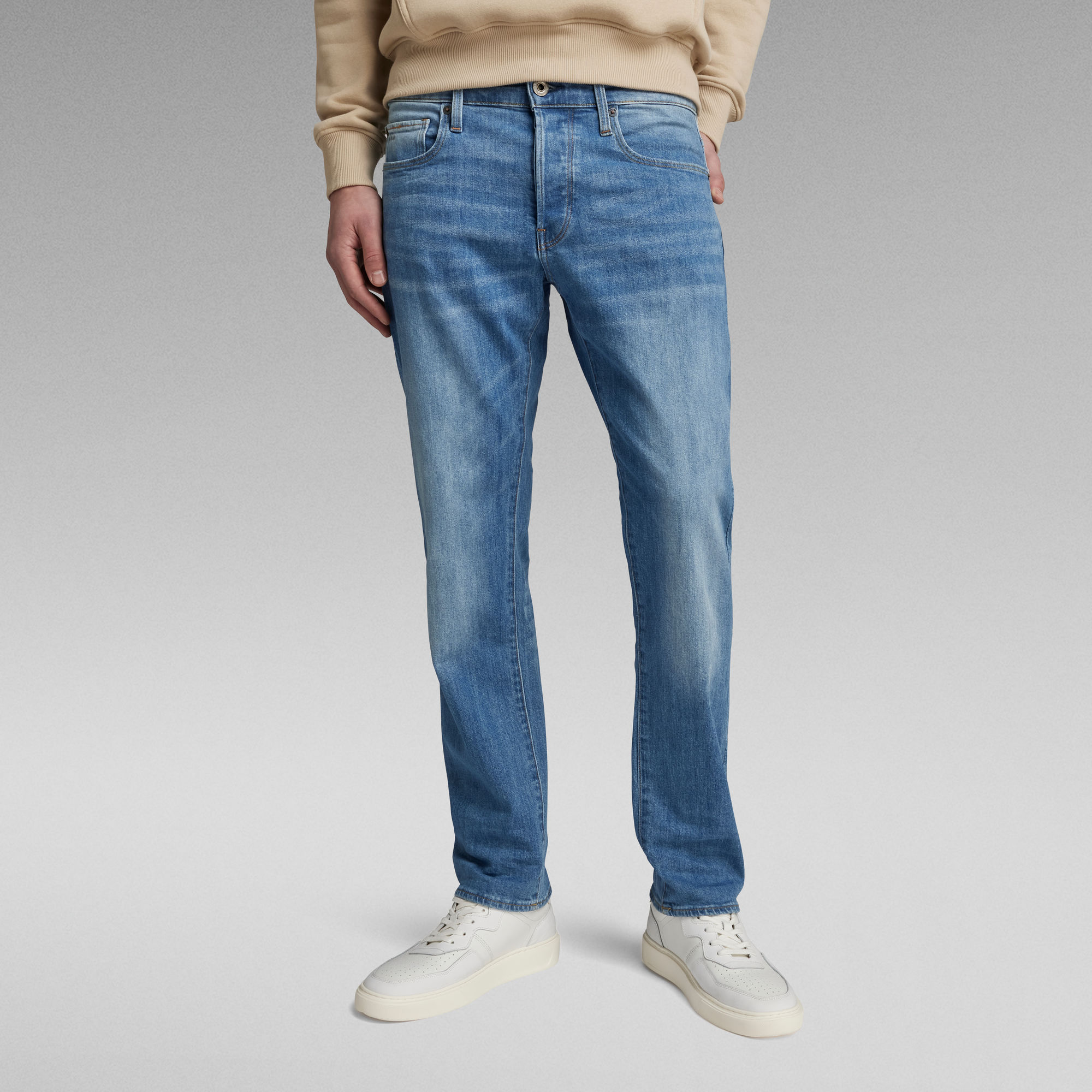 

3301 Straight Jeans - Medium blue - Men