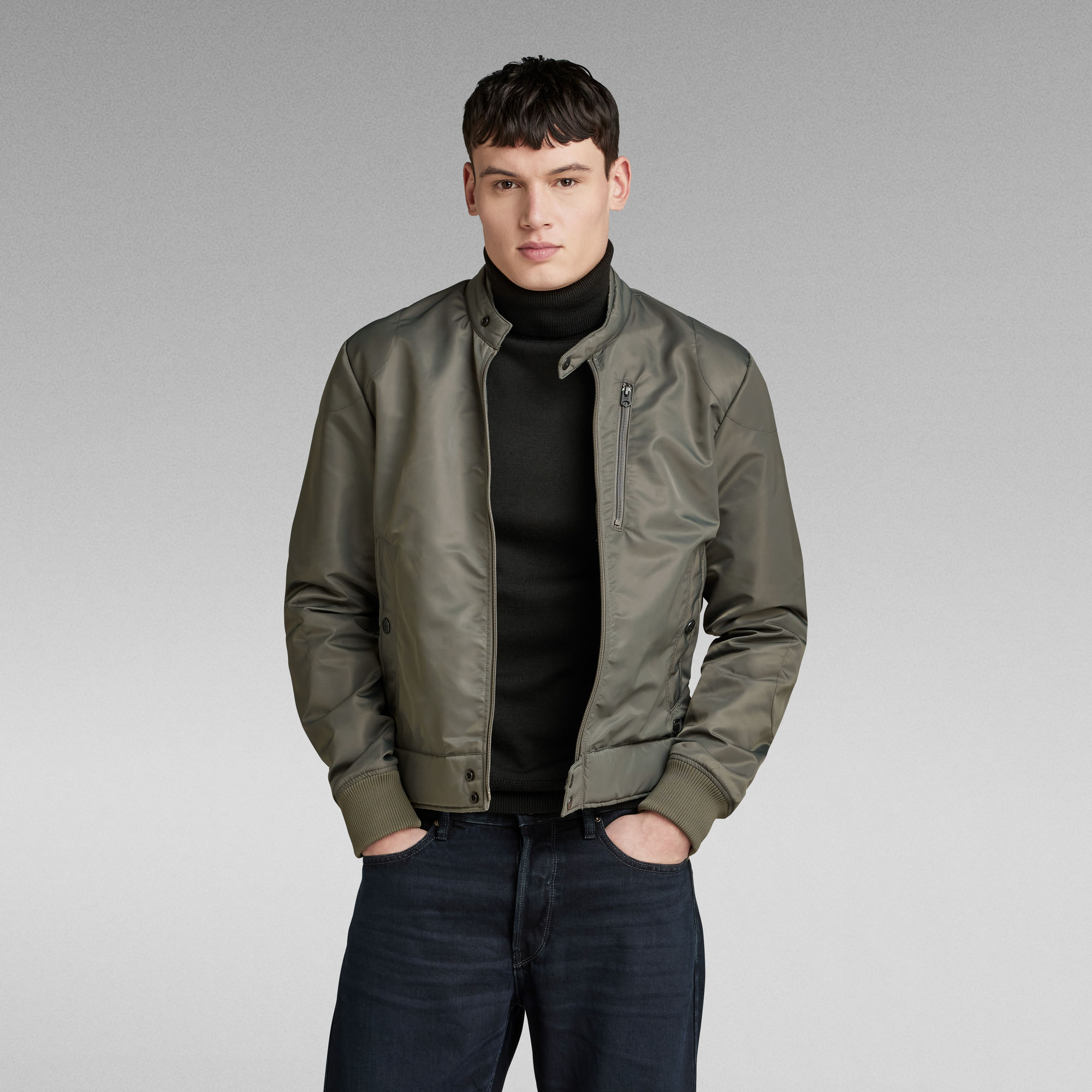 

Biker Jacket - Grey - Men