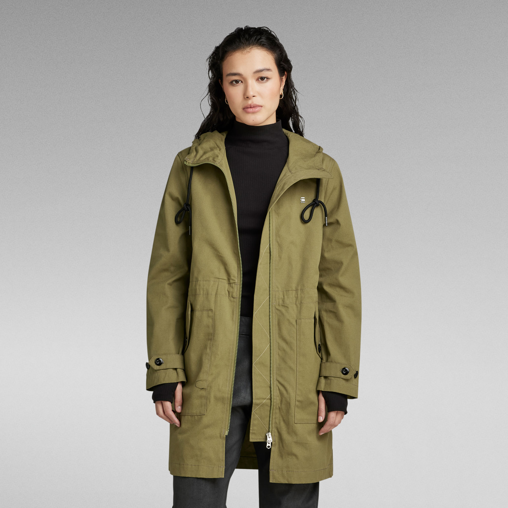 

Duty Straight Parka - Green - Women