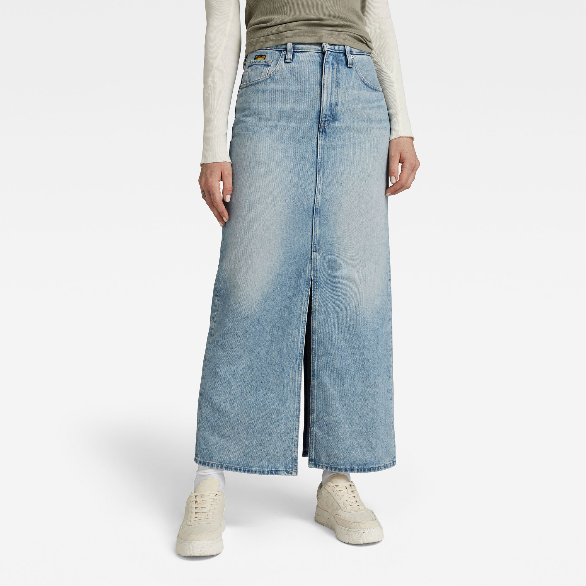

Viktoria Long Rock - Hellblau - Damen