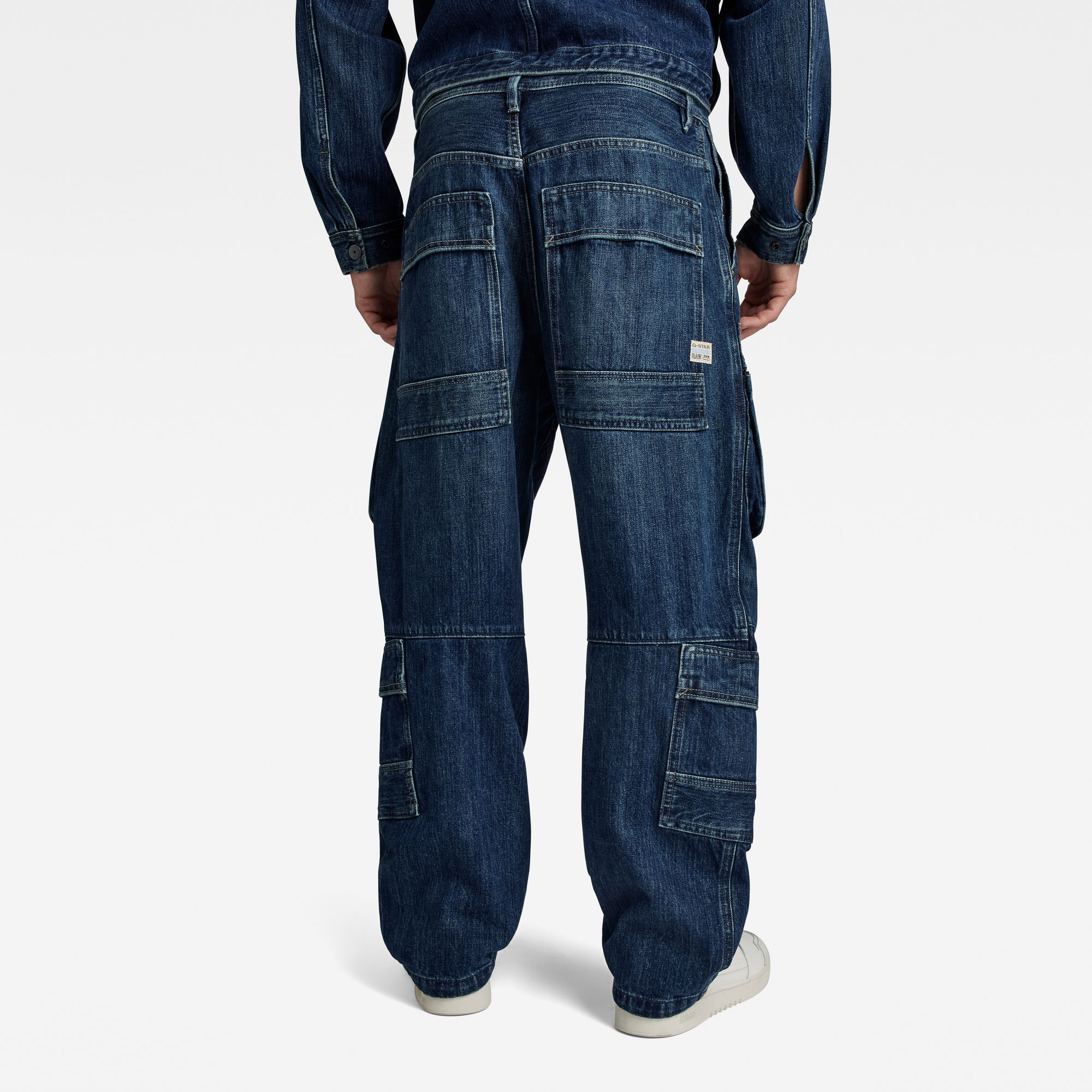 G-Star RAW Multi Pocket Cargo Relaxed Jeans Donkerblauw Heren