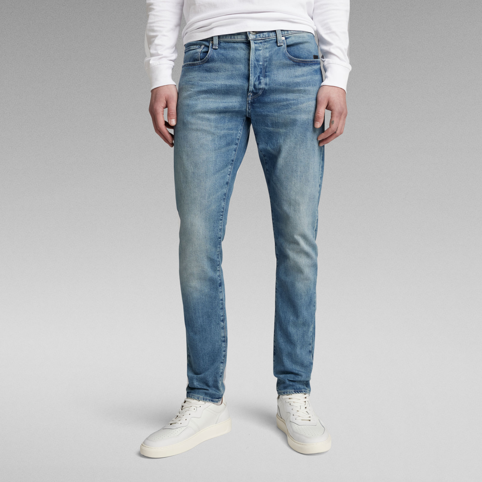 

3301 Slim Jeans - Midden blauw - Heren