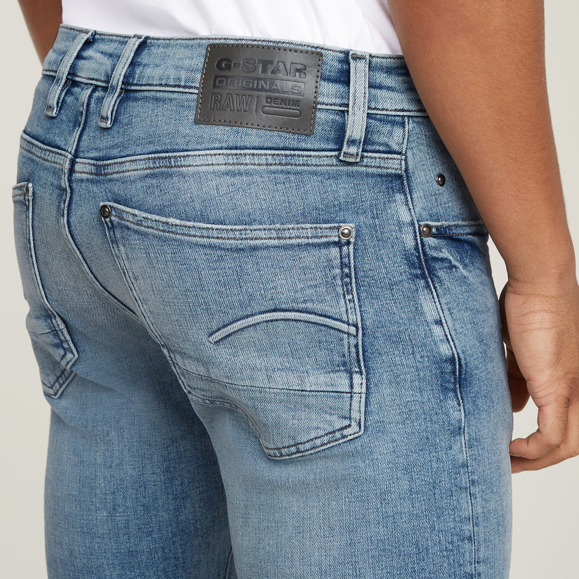 G-Star RAW Revend FWD Skinny Jeans Lichtblauw Heren