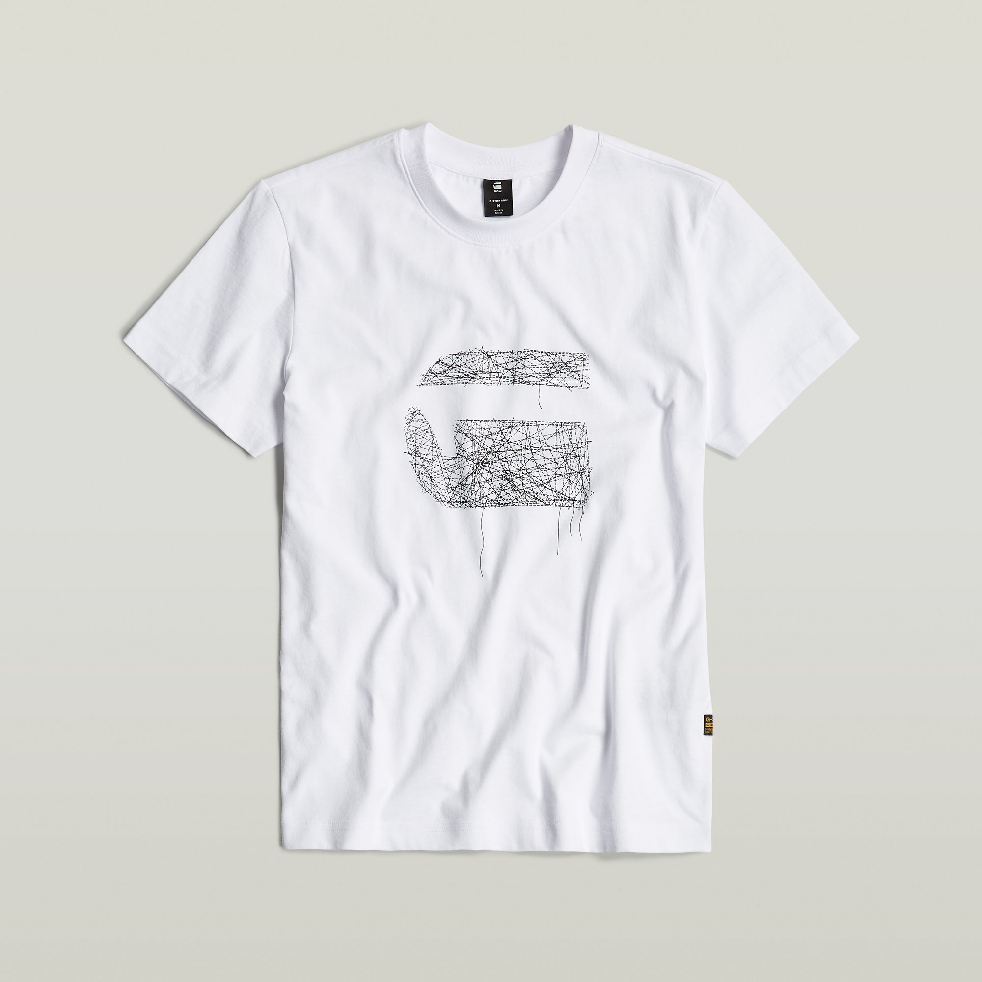 G-Star RAW Stitch Burger T-Shirt Wit Heren
