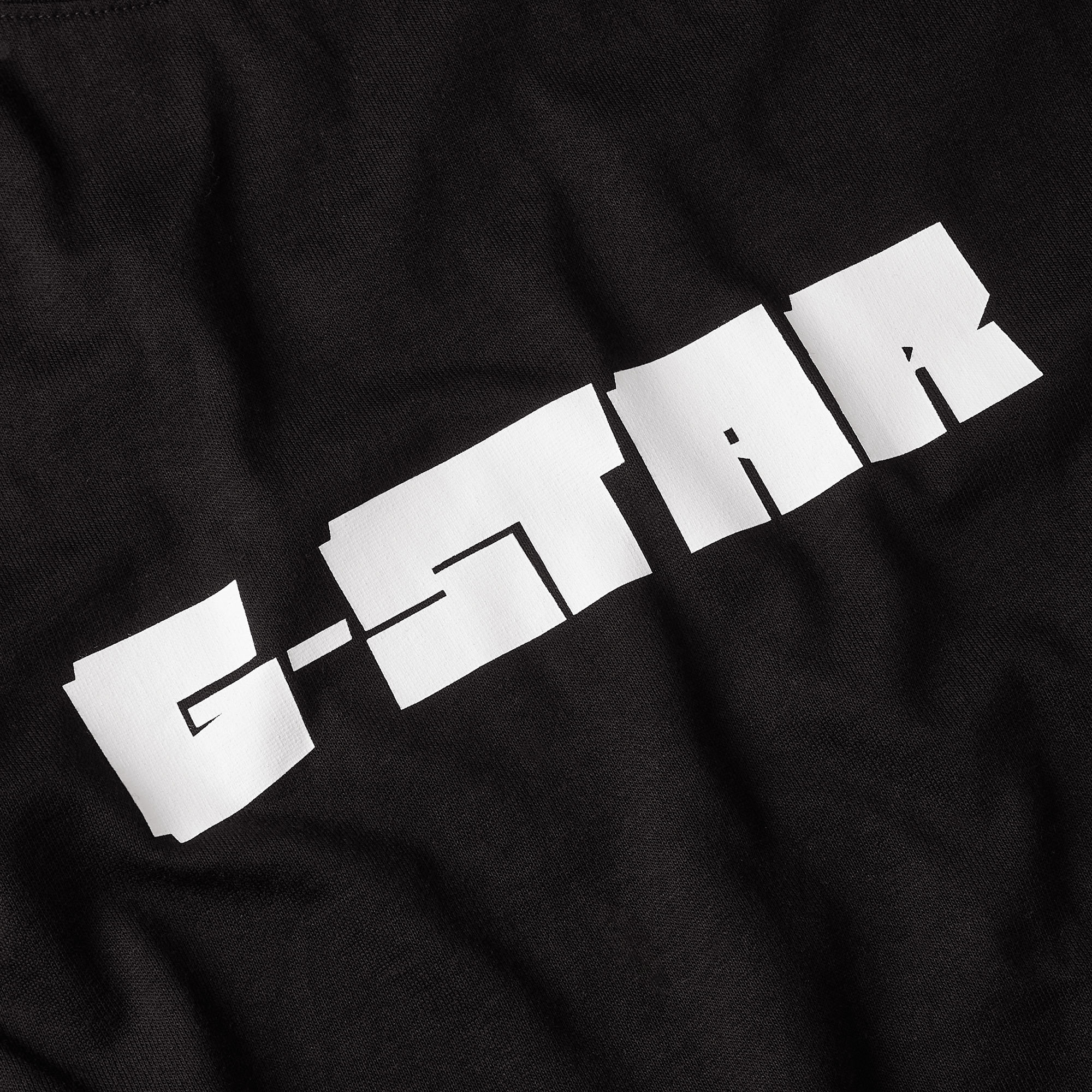 G-Star RAW Unisex Graphic Script Loose T-Shirt Zwart Heren