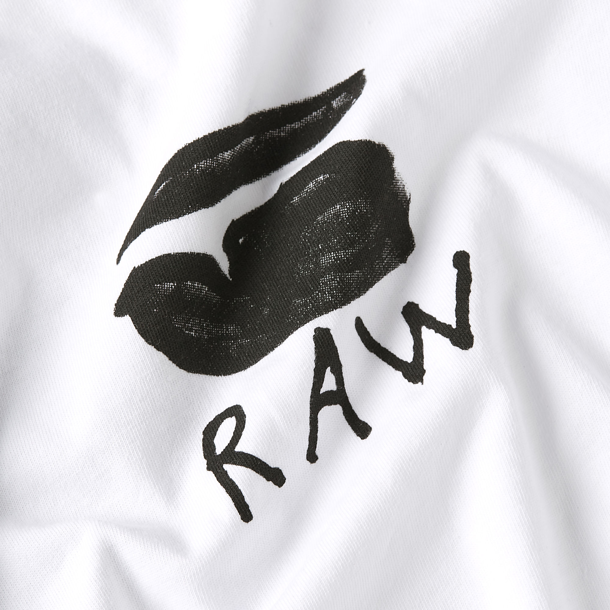G-Star RAW Burger Back Print T-Shirt Wit Heren